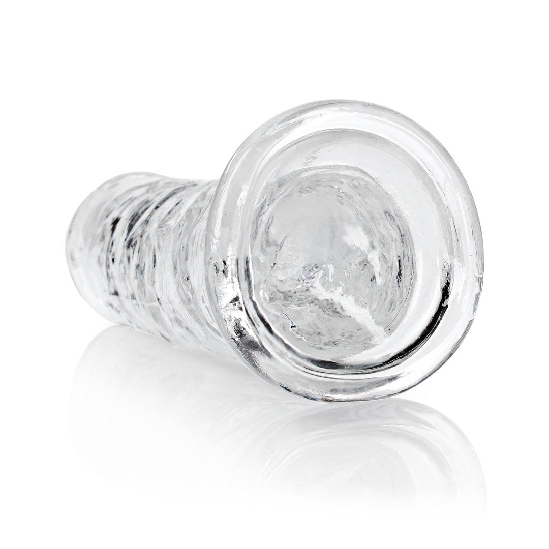 DILDO STRAIGHT REALISTIC CRYSTAL CLEAR 8 /20 CM TRANSPARENTE REALROCK