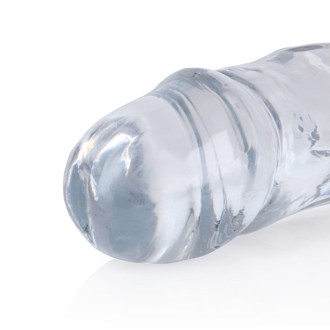 DILDO DOBLE CRYSTAL CLEAR 18 /45 CM TRANSPARENTE REALROCK