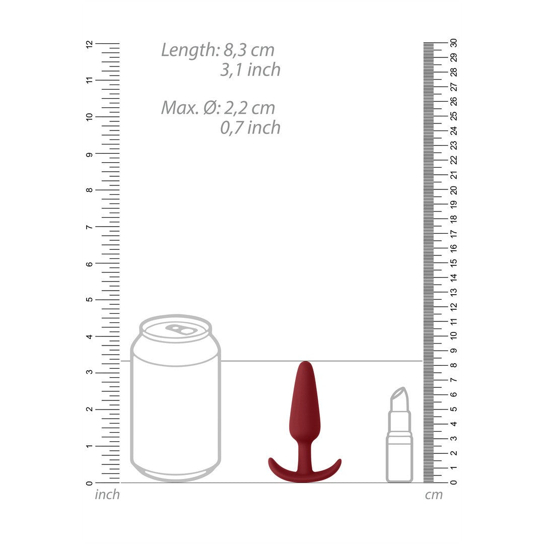 PLUG ANAL SLIM BEGINNER ROJO SHOTS TOYS