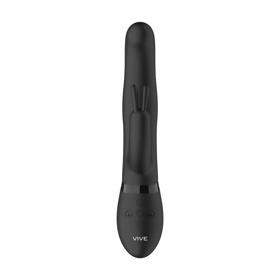 VIBRADOR IZARA ROTATING BEADS RABBIT NEGRO VIVE