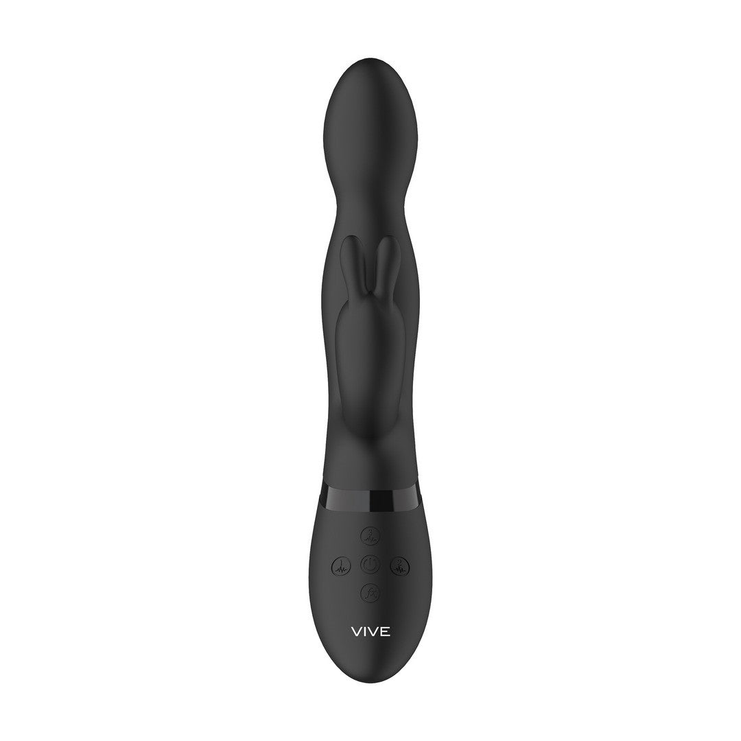 VIBRADOR NIVA ROTATING RABBIT NEGRO VIVE
