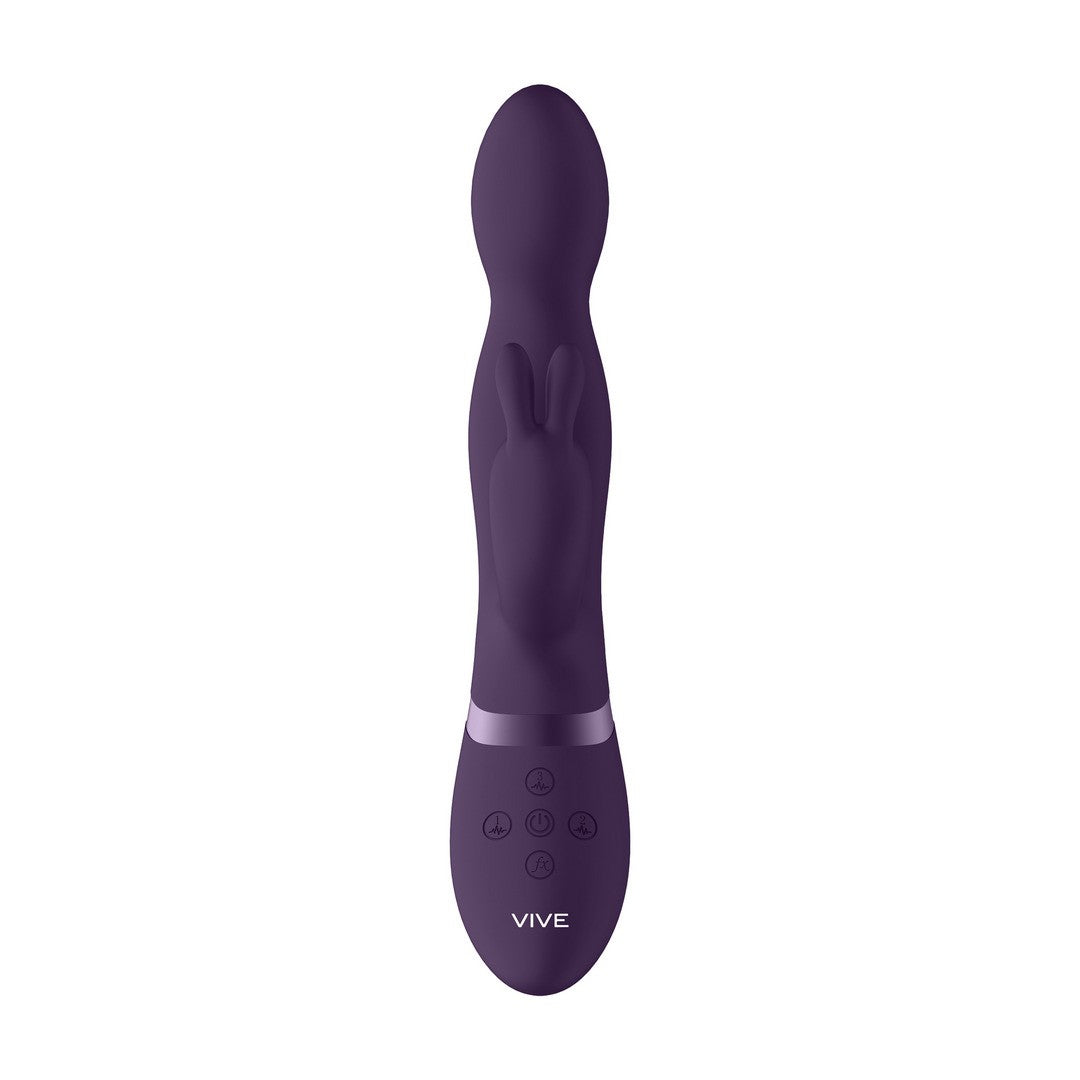 VIBRADOR NIVA ROTATING RABBIT MORADO VIVE