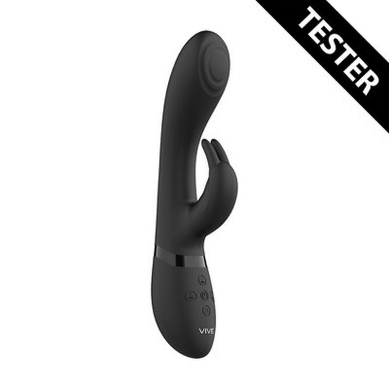 TESTER VIBRADOR CATO PULSE G-SPOT RABBIT NEGRO VIVE