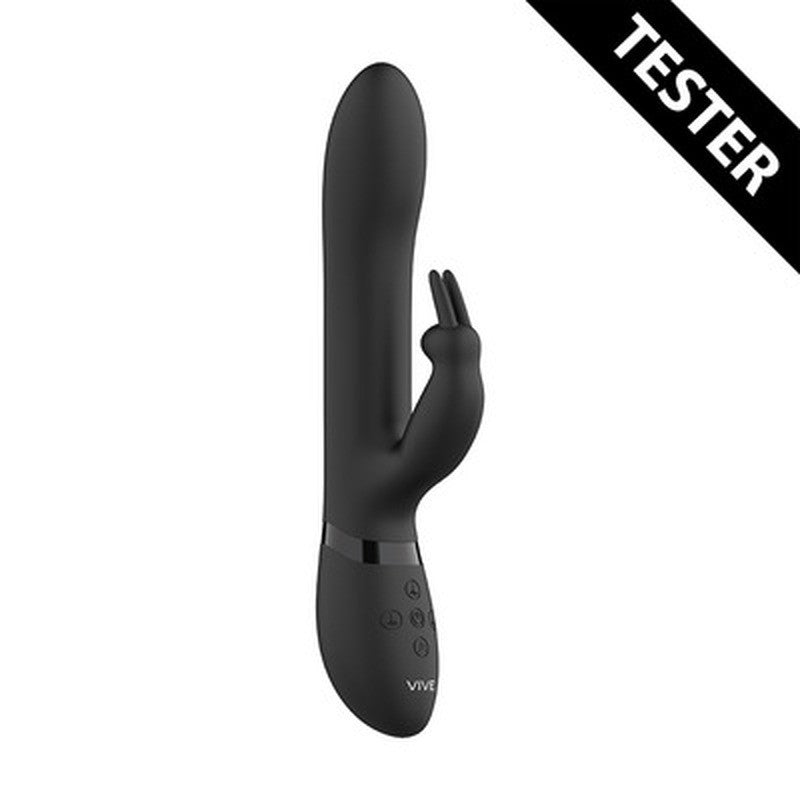 TESTER VIBRADOR AMORIS STIMULATING BEADS RABBIT NEGRO VIVE