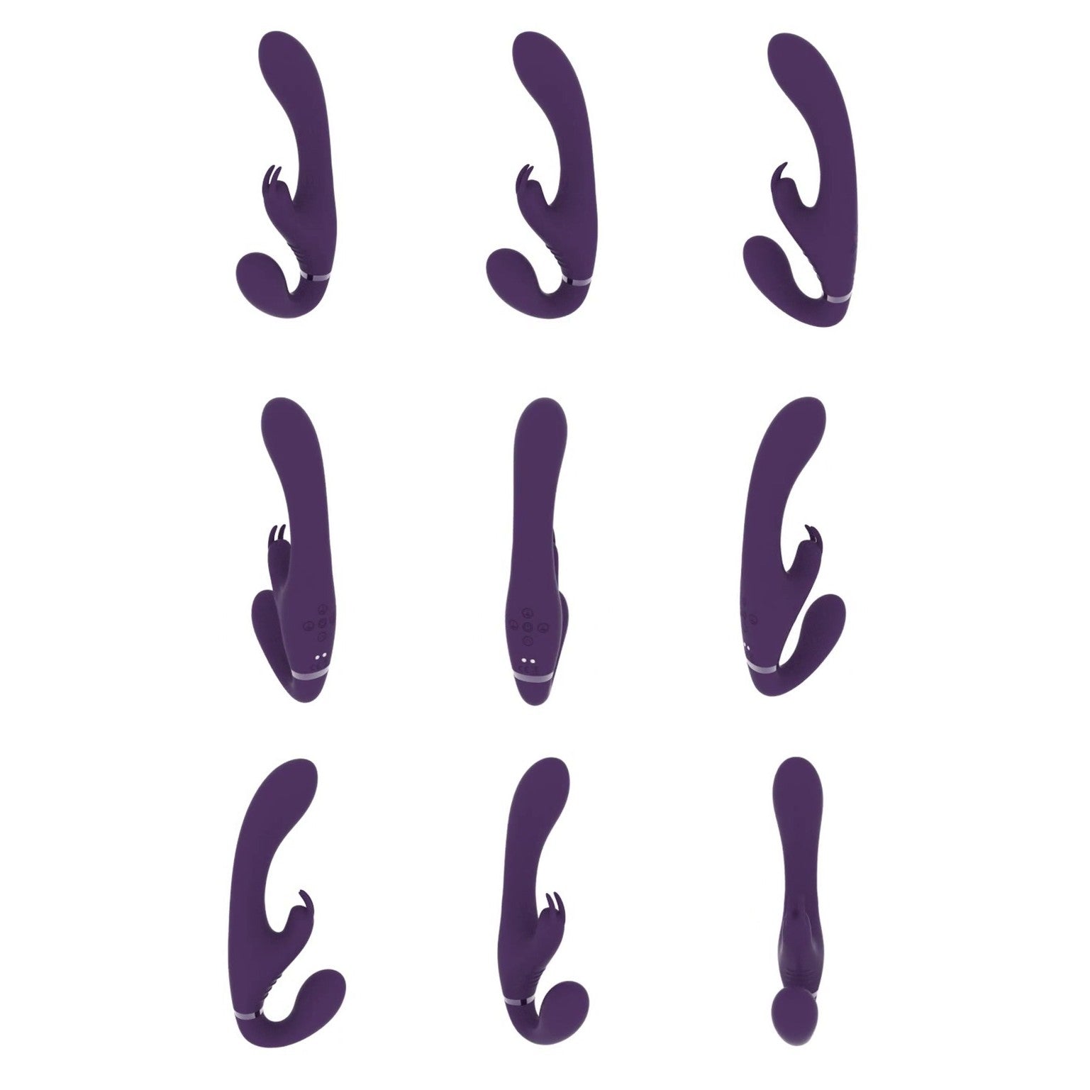 STRAP-ON SIN ARNÉS SUKI VIBRATING RABBIT MORADO VIVE