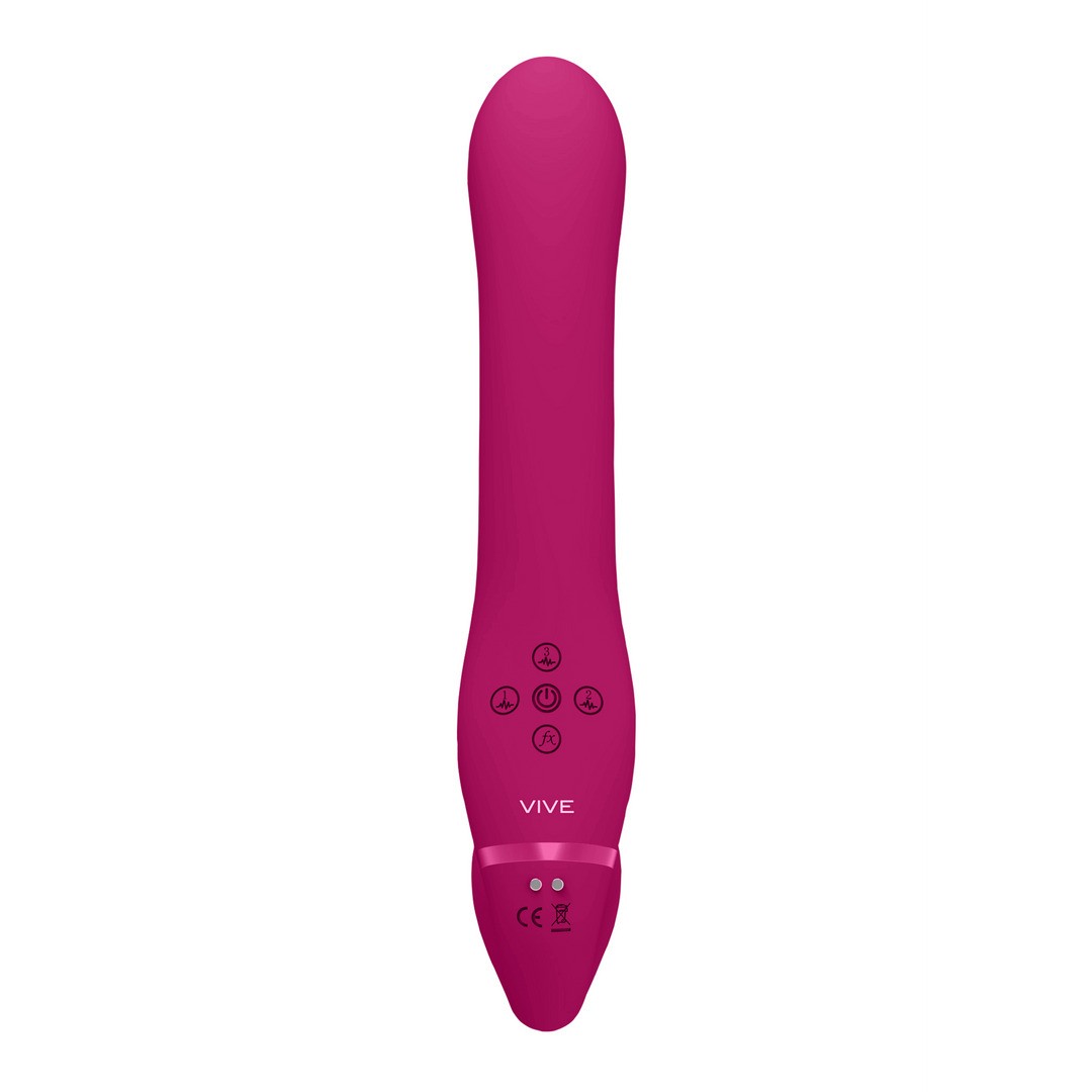 STRAP-ON SIN ARNÉS AI DUAL VIBRATING AIR WAVE TICKLER VIVE