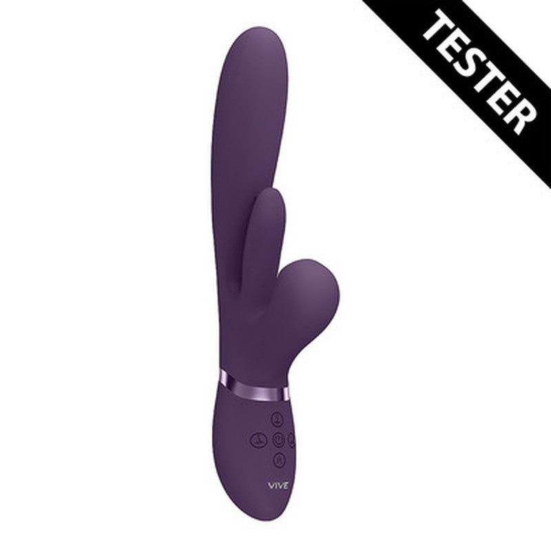 TESTER VIBRADOR KURA THRUSTING G-SPOT FLAPPING TONGUE MORADO VIVE