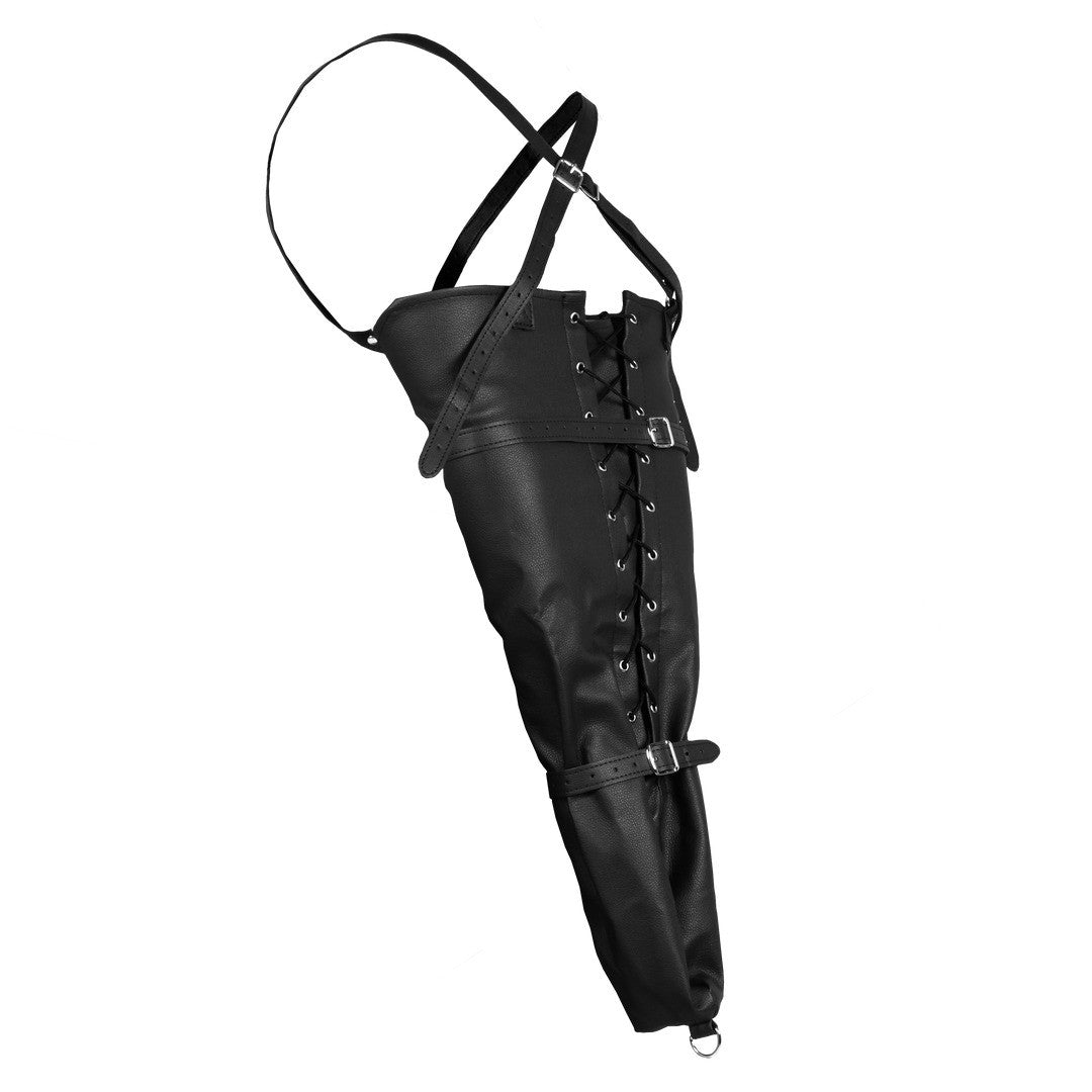 RESTRICCIÓN DE BRAZOS LACE-UP FULL SLEEVE NEGRO XTREME OUCH!