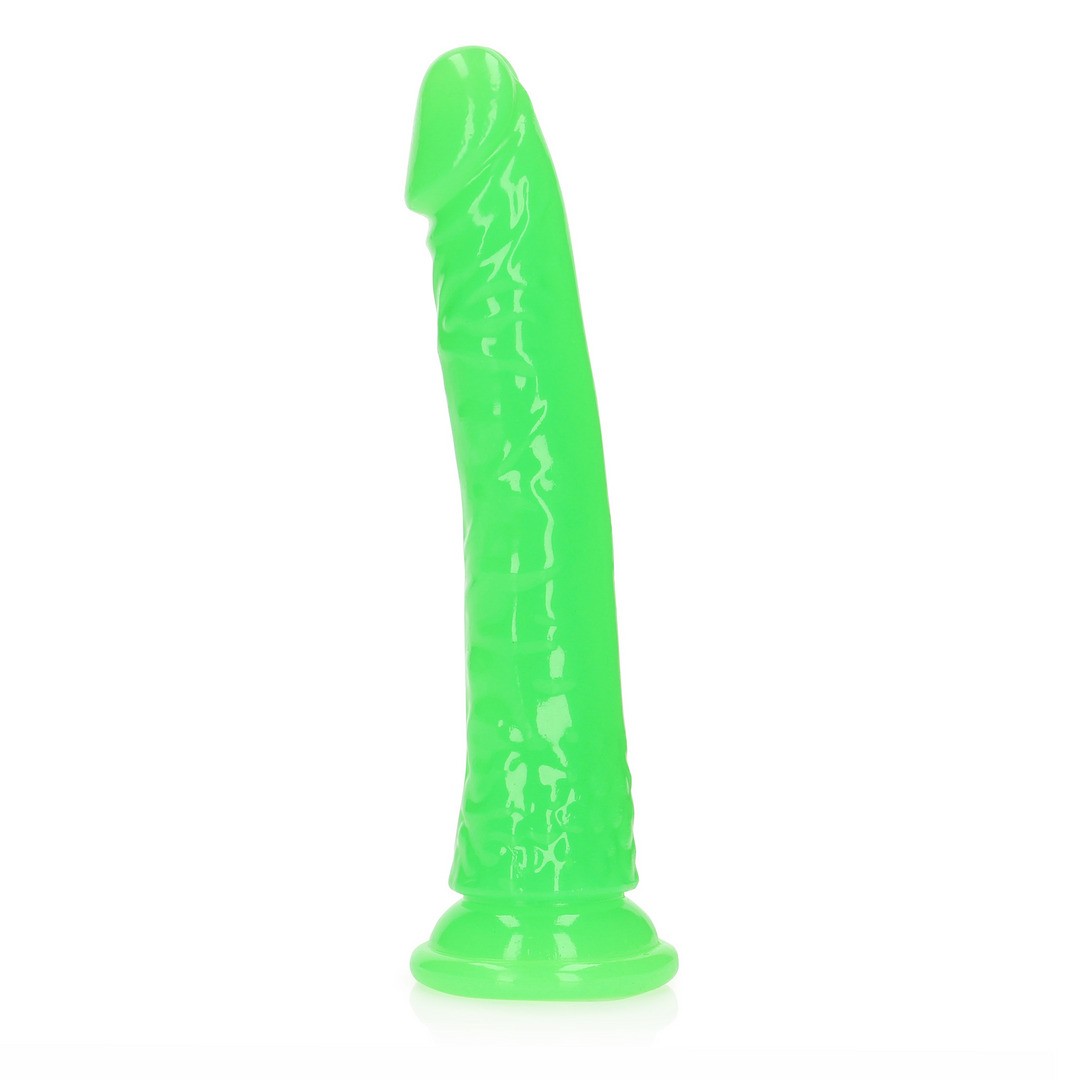 DILDO SLIM REALISTIC GLOW IN THE DARK 8'' / 20 CM REALROCK