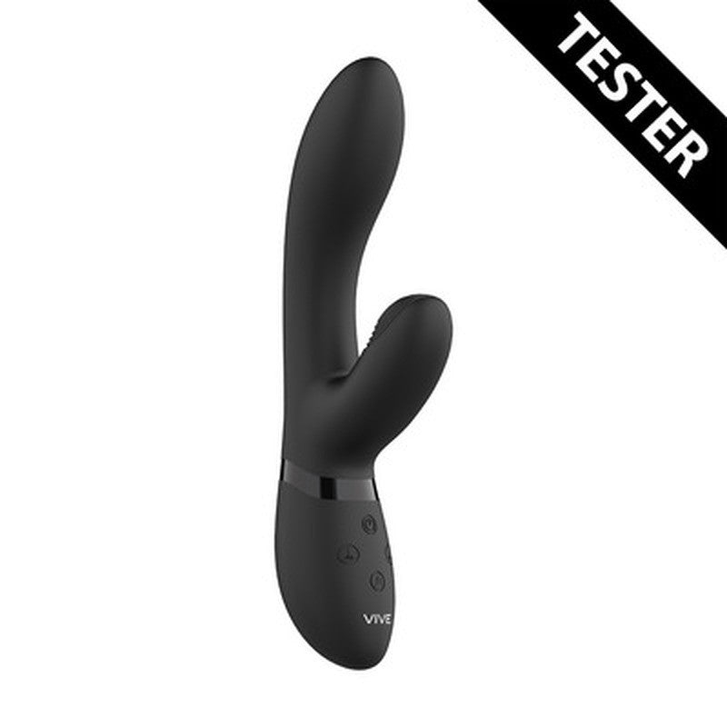 TESTER VIBRADOR KYRA PULSE CLITORAL RABBIT NEGRO VIVE