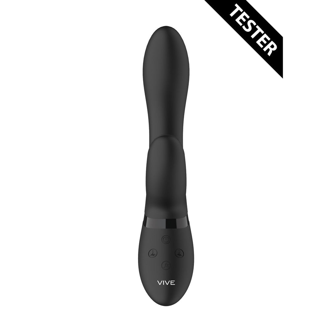 TESTER VIBRADOR KYRA PULSE CLITORAL RABBIT NEGRO VIVE