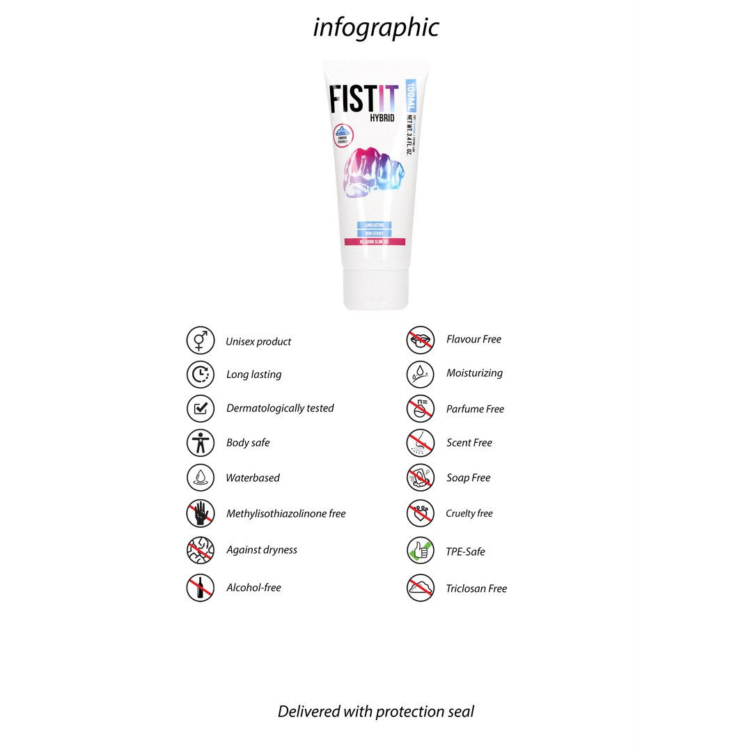 LUBRICANTE HÍBRIDO HYBRID 3.4 FL OZ 100 ML FIST IT