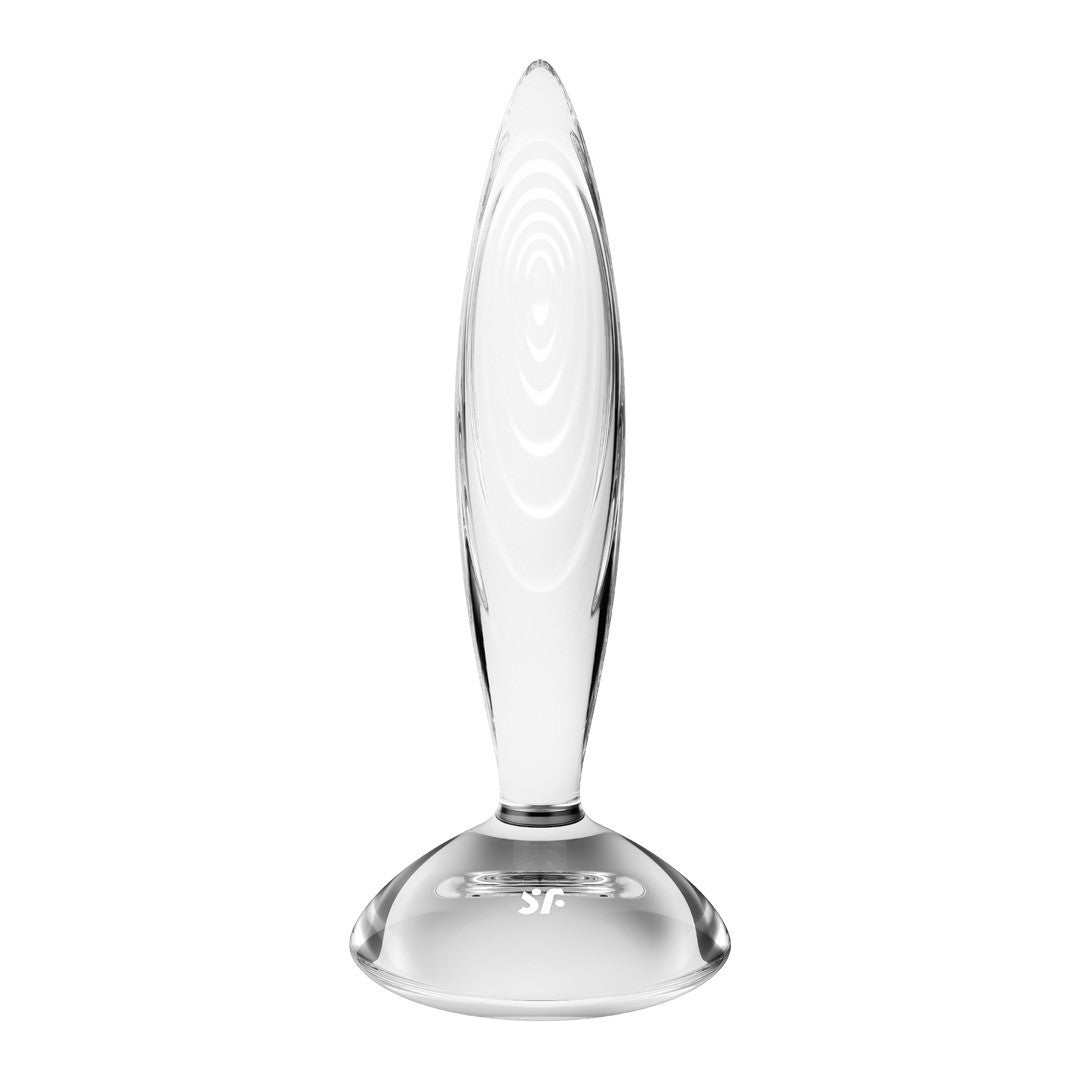 Plug Anal Sparkling Crystal Hot and Cold Transparente