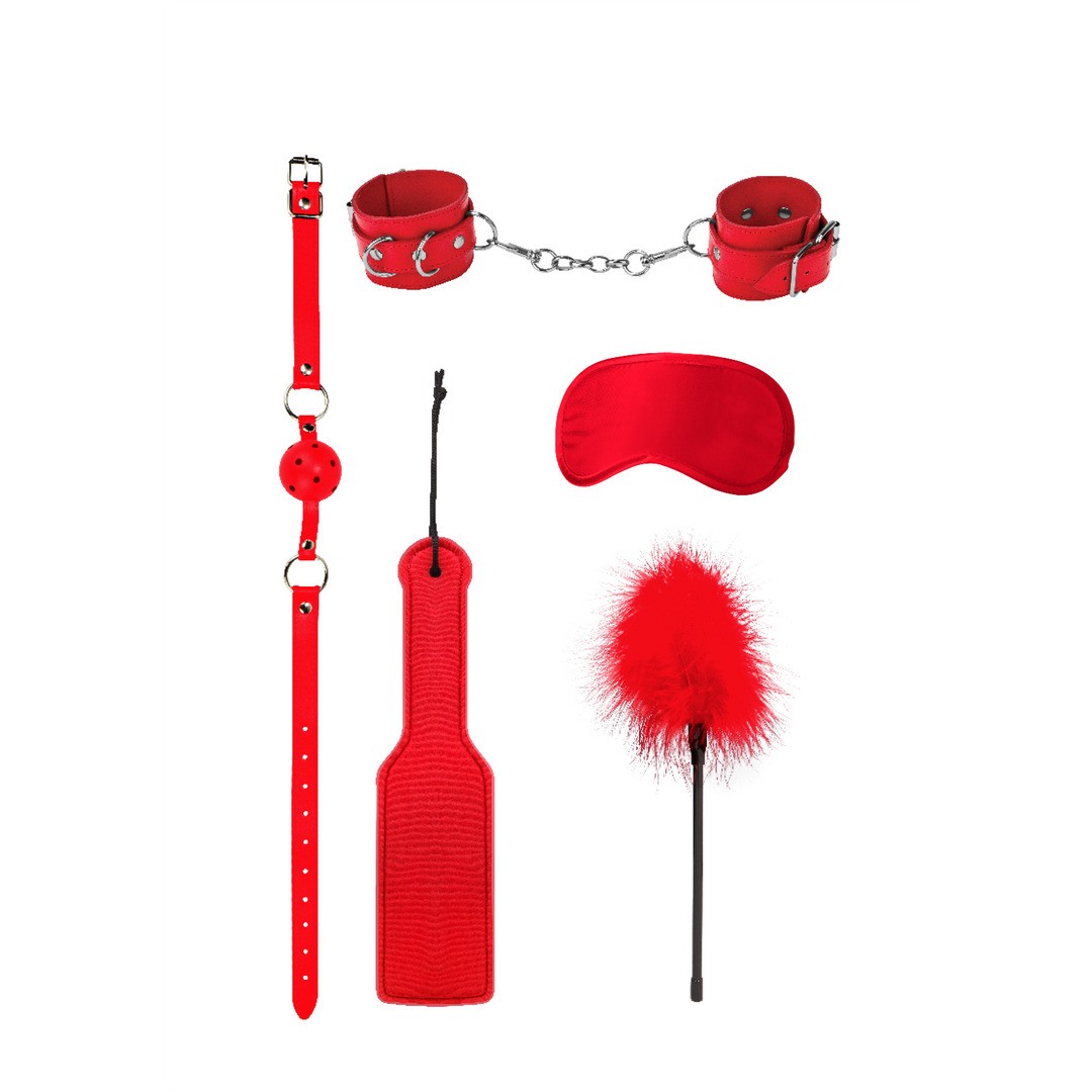 KIT BONDAGE INTRODUCTORY BONDAGE KIT 4 ROJO OUCH!