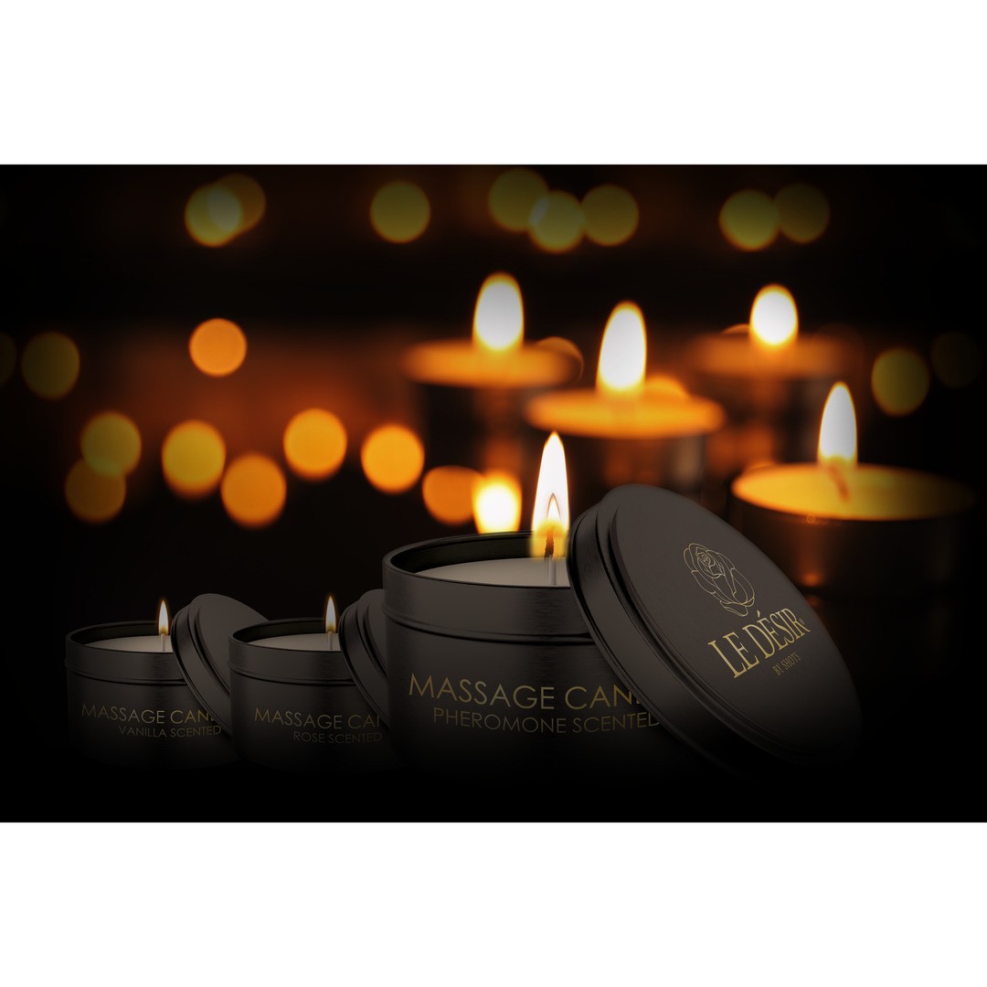 VELA DE MASAJE CON AROMA DE VAINILLA EROTIC 100 GR LE DÉSIR