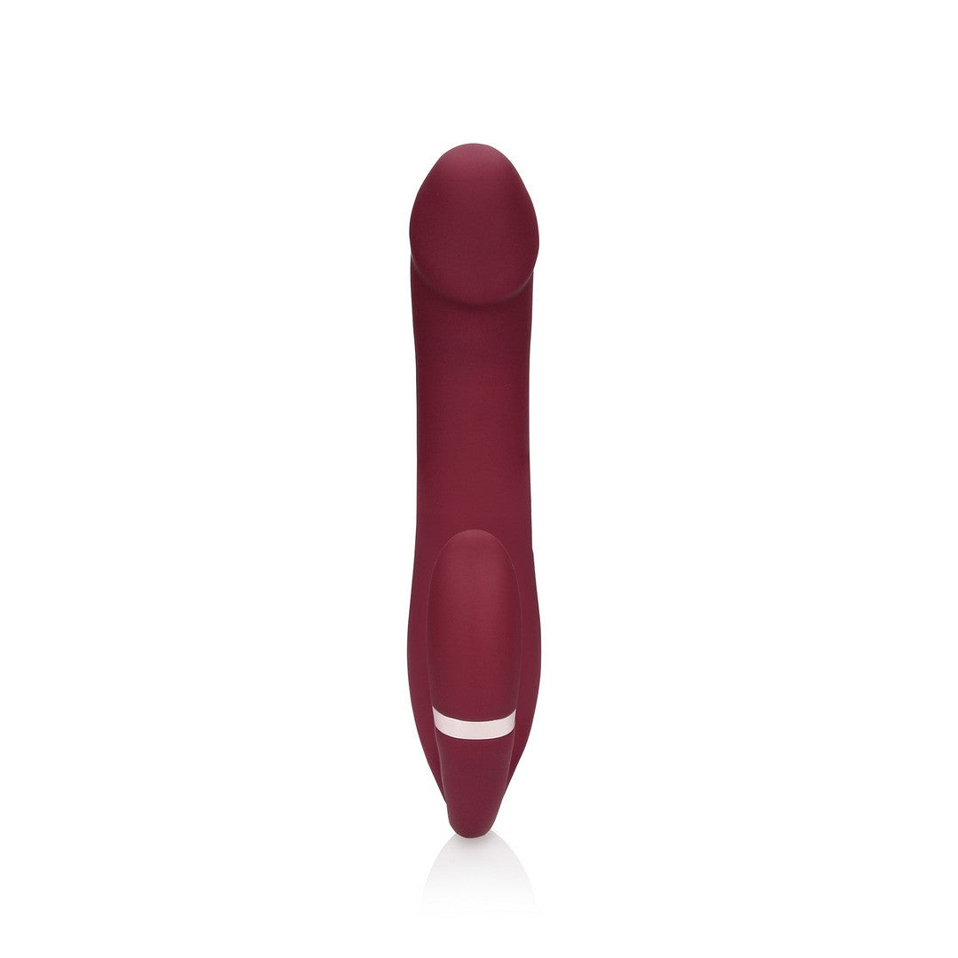STRAP-ON SIN ARNÉS CON VIBRACIÓN MERLOT GRAPE LOVELINE