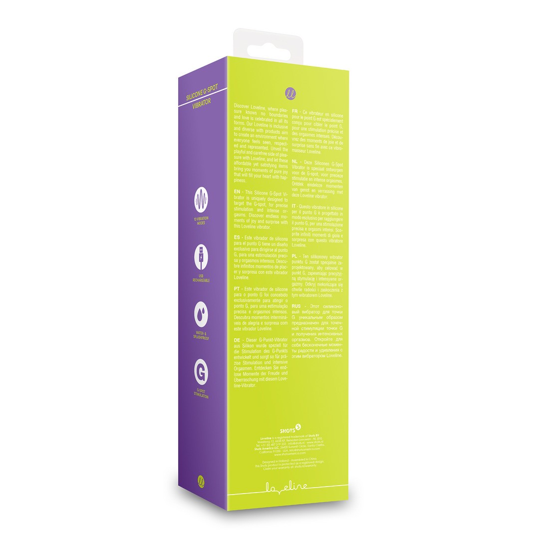 VIBRADOR DE SILICONA LIME PASSION LOVELINE