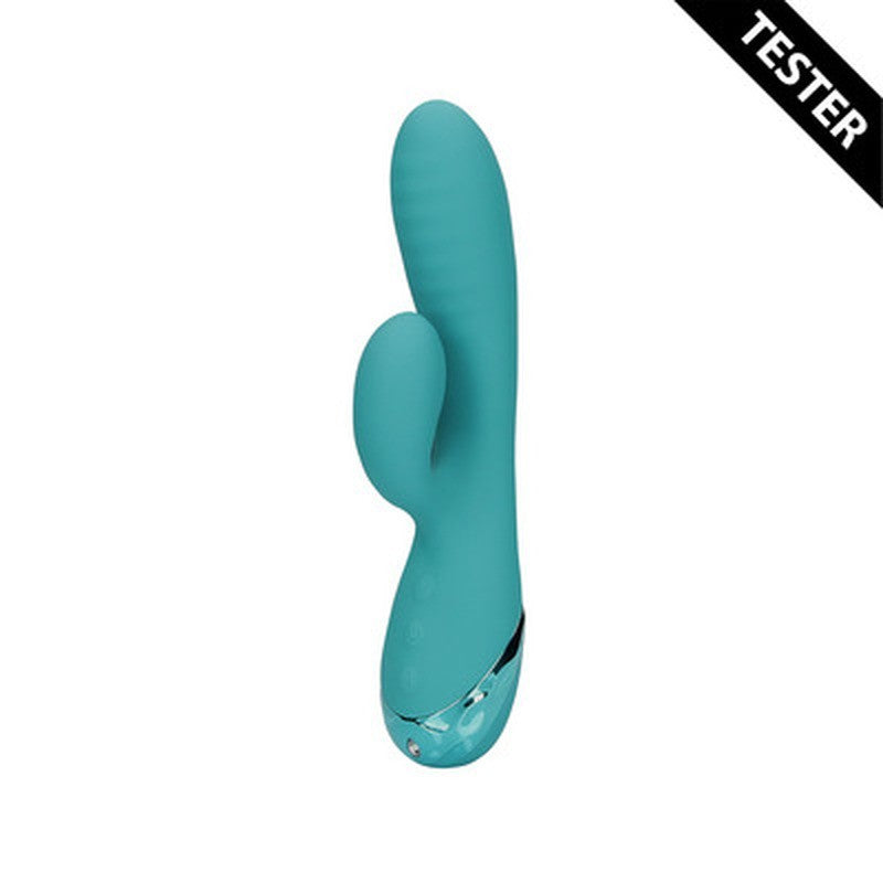 TESTER VIBRADOR CONEJO INFLABLE PEACOCK BLUE LOVELINE