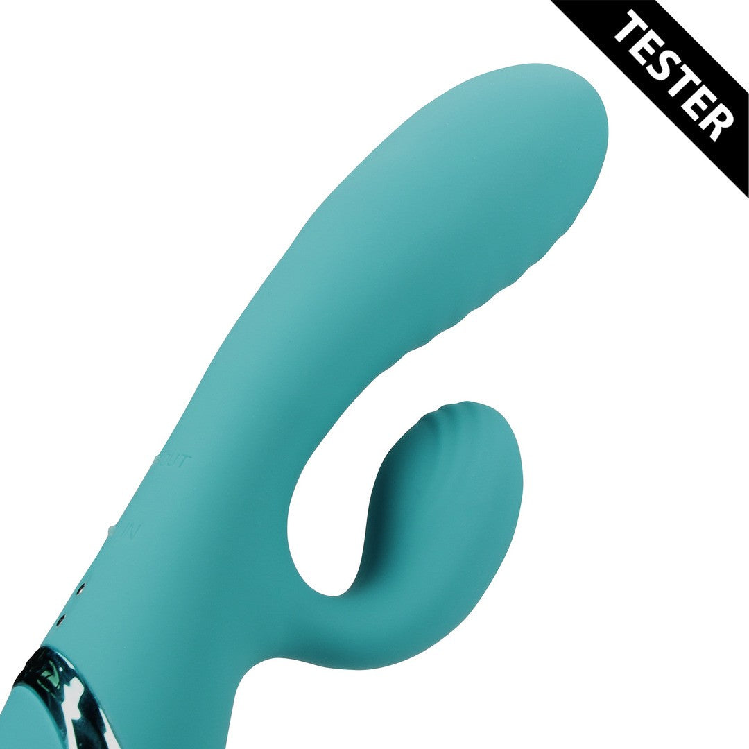 TESTER VIBRADOR CONEJO INFLABLE PEACOCK BLUE LOVELINE