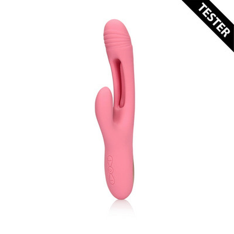 TESTER VIBRADOR FLAPPING G-SPOT RABBIT  PINK ARABESQUE LOVELINE