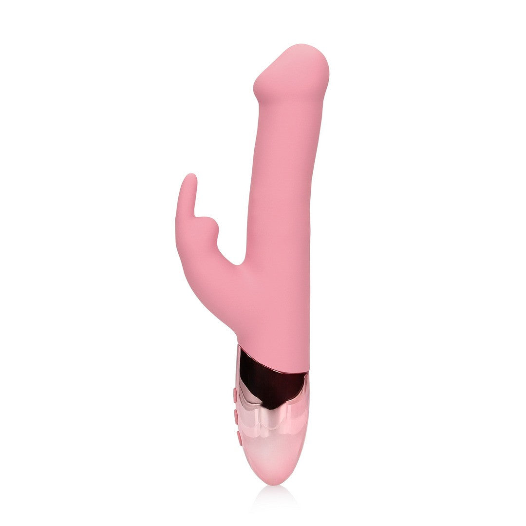 VIBRADOR RABBIT CON ROTACIÓN DE PERLAS PINK ARABESQUE LOVELINE