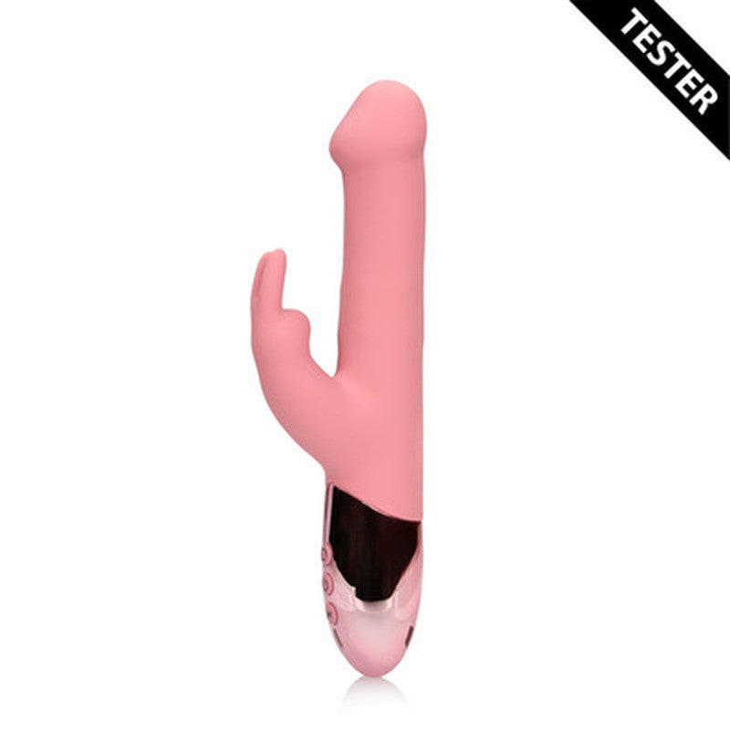 TESTER VIBRADOR RABBIT CON ROTACIÓN DE PERLAS PINK ARABESQUE LOVELINE