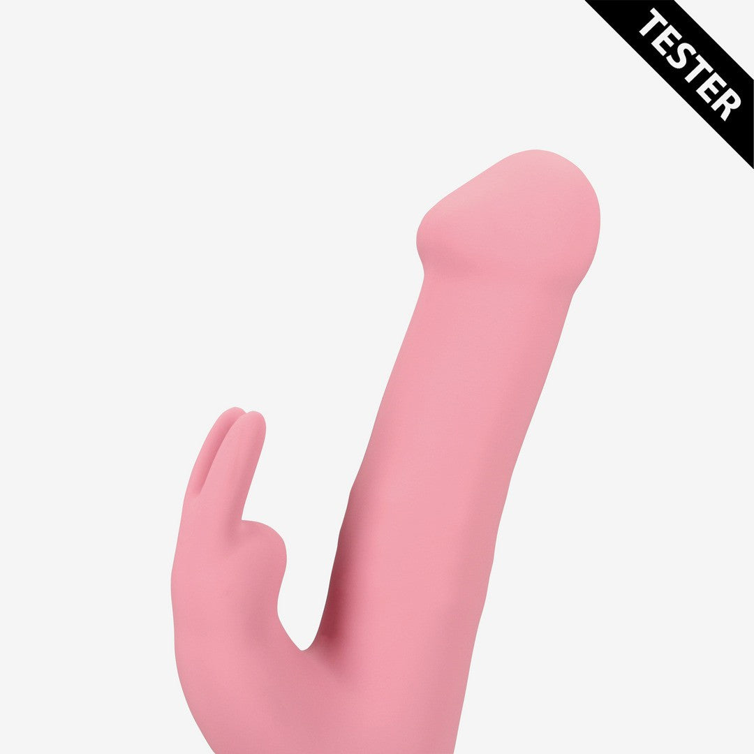 TESTER VIBRADOR RABBIT CON ROTACIÓN DE PERLAS PINK ARABESQUE LOVELINE