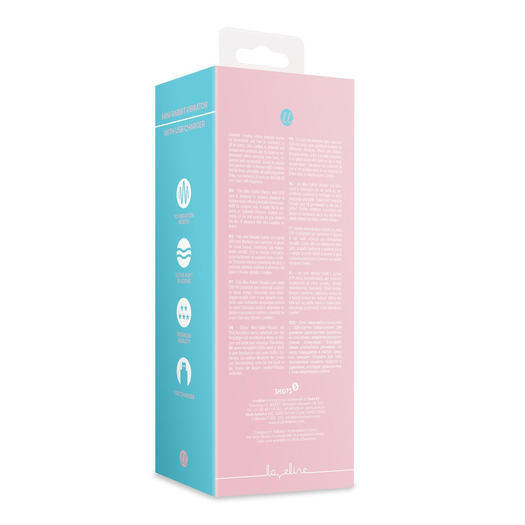 MINI VIBRADOR RABBIT ARCTIC BLUE LOVELINE