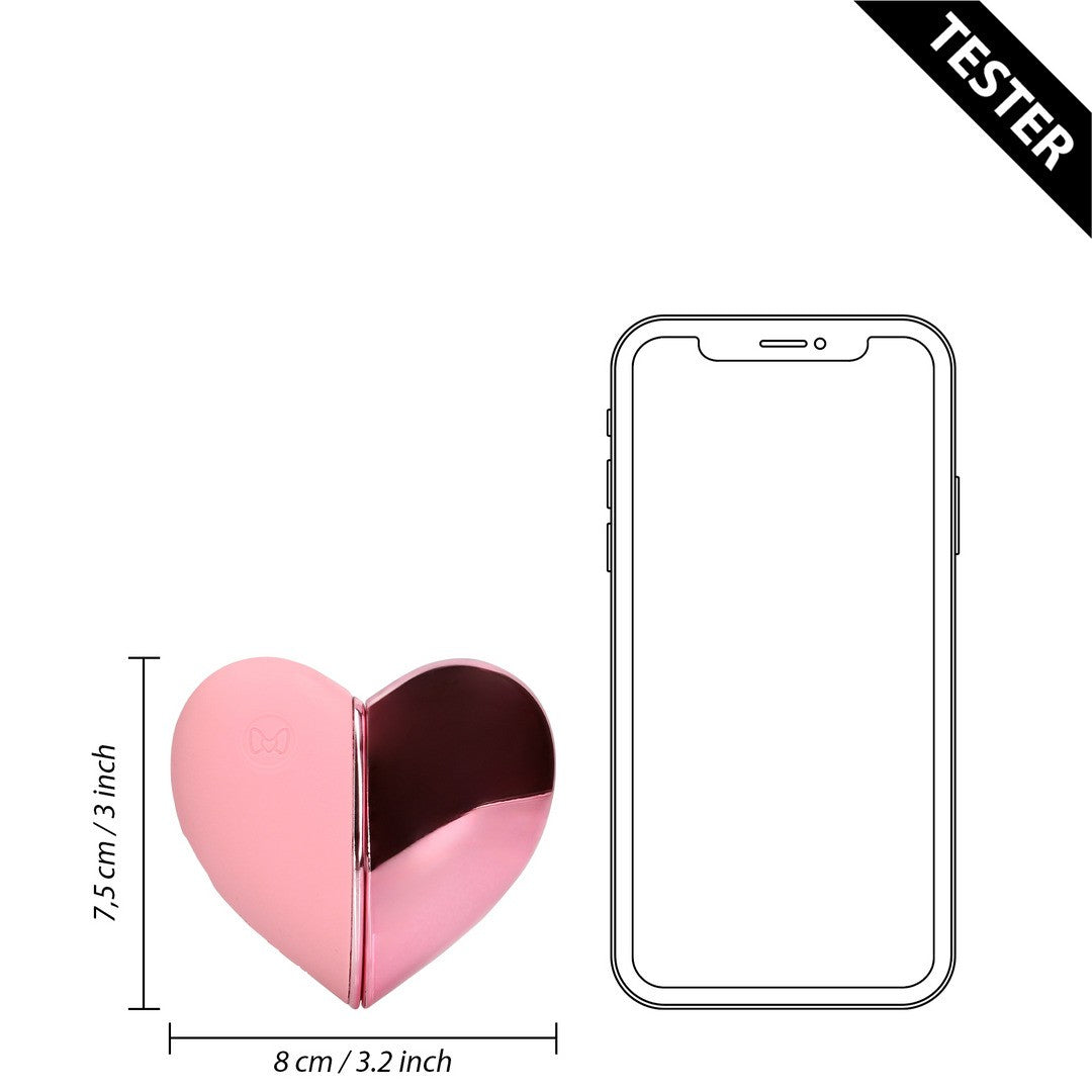 TESTER VIBRADOR CORAZÓN PALPITANTE PINK ARABESQUE LOVELINE
