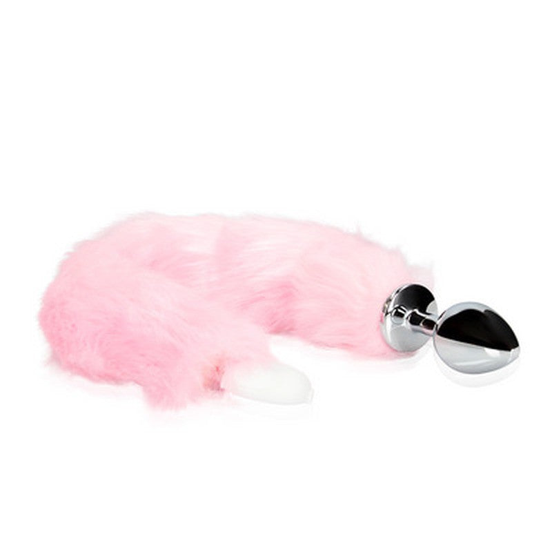 PLUG ANAL CON COLA DE ZORRO ROSA LUMINOSA OUCH!