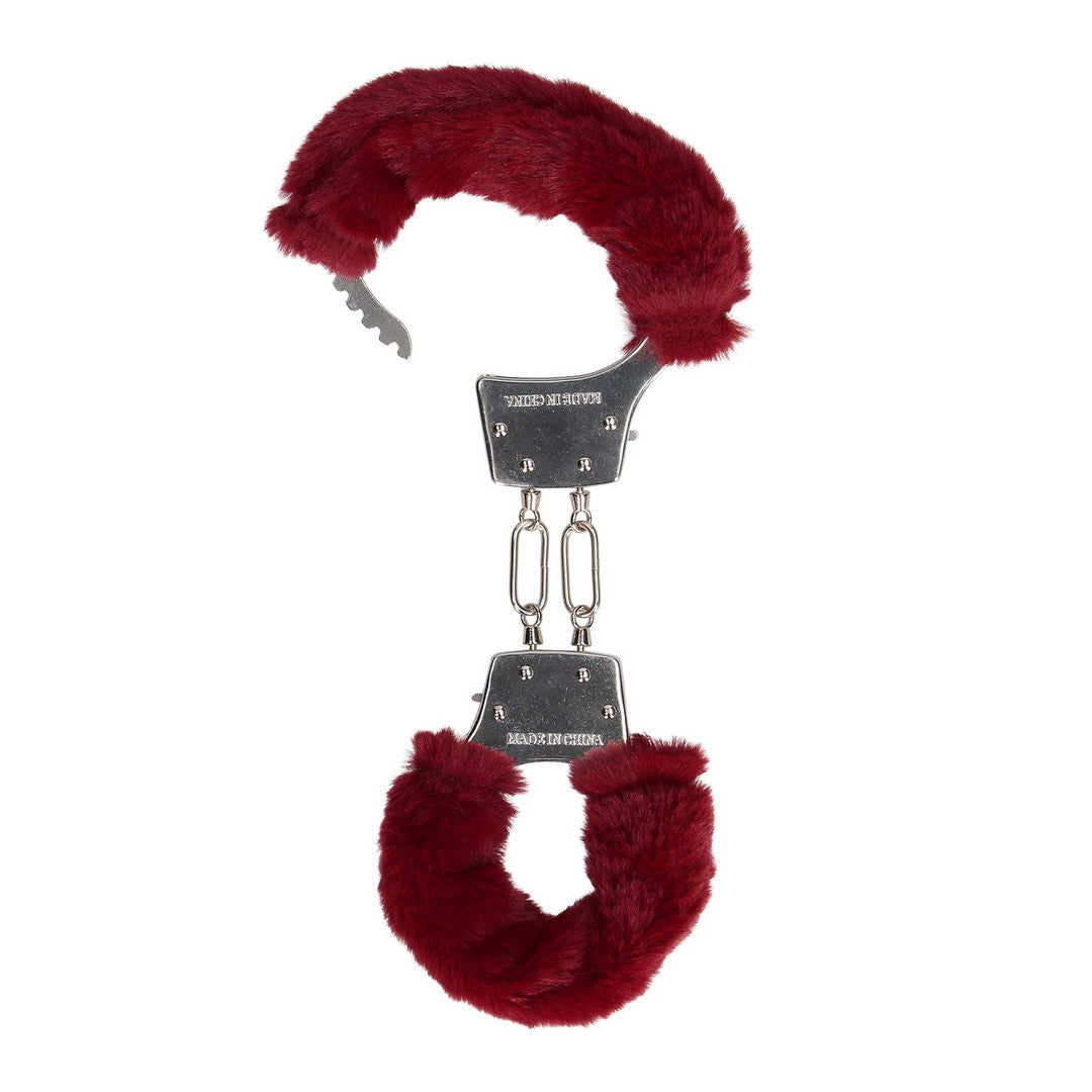 ESPOSAS DE FELPA FURRY METAL ROJO OUCH!