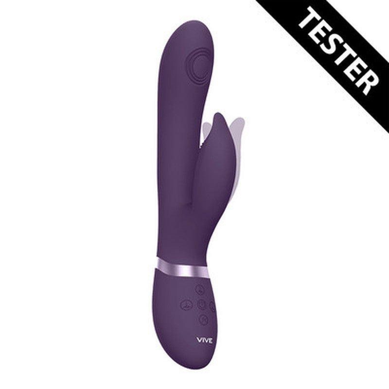TESTER VIBRADOR AIMI PULSE WAVE VIBRATING G-SPOT RABBIT MORADO VIVE