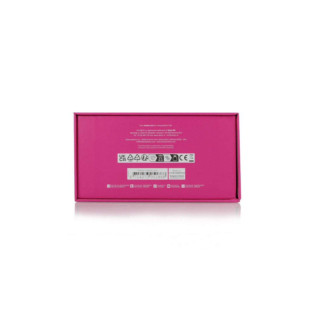 VIBRADOR RIKO CON MOTOR TRIPLE PULSE WAVE STIMULATOR ROSA VIVE