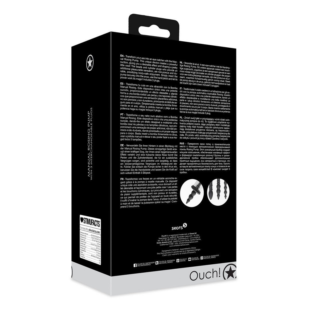 BOMBA MANUAL ROSING NEGRO OUCH!