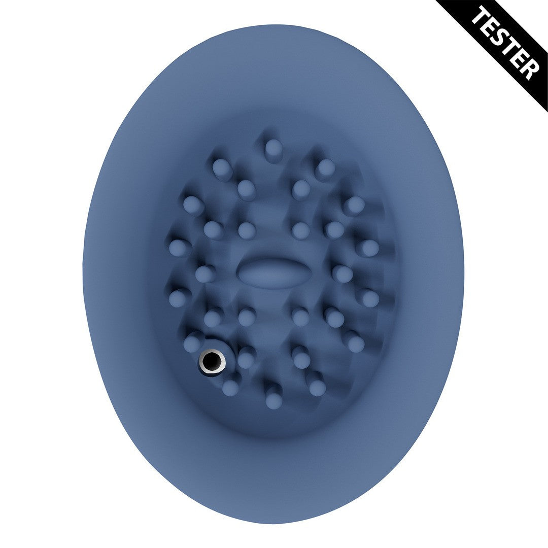 TESTER TWITCH 3 - VIBRADOR RECARGABLE Y SUCCIONADOR - AZUL/GRIS