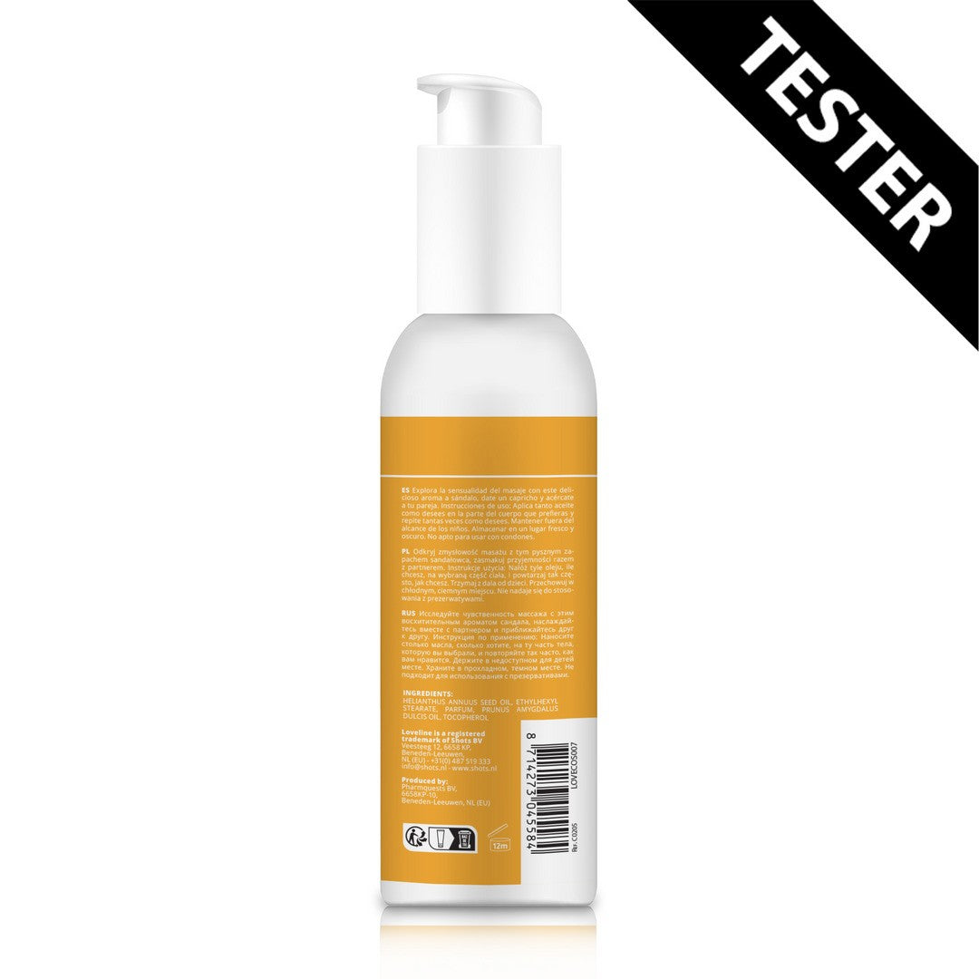TESTER ACEITE DE MASAJE - SENSUAL SANDALWOOD - 5.1 FL OZ / 150 ML - TESTER