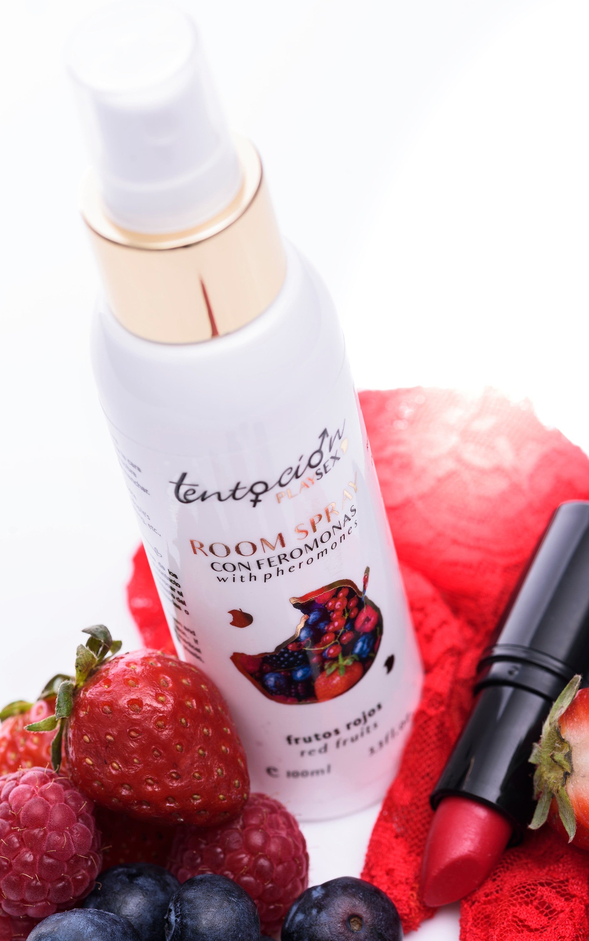 AMBIENTADOR DE FEROMONAS CON AROMA A FRUTOS ROJOS 100ML TENTACIÓN PLAY SEX