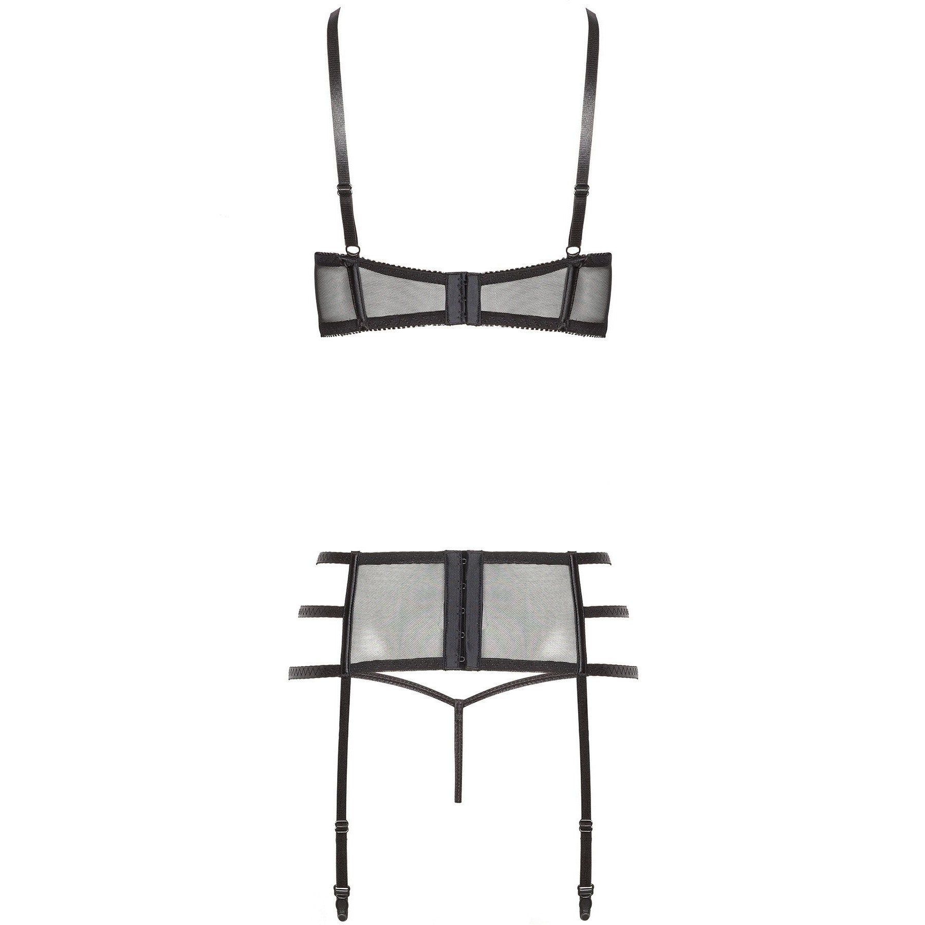 CONJUNTO DE 3 PIEZAS ILEEN NEGRO BEAUTY NIGHT FASHION