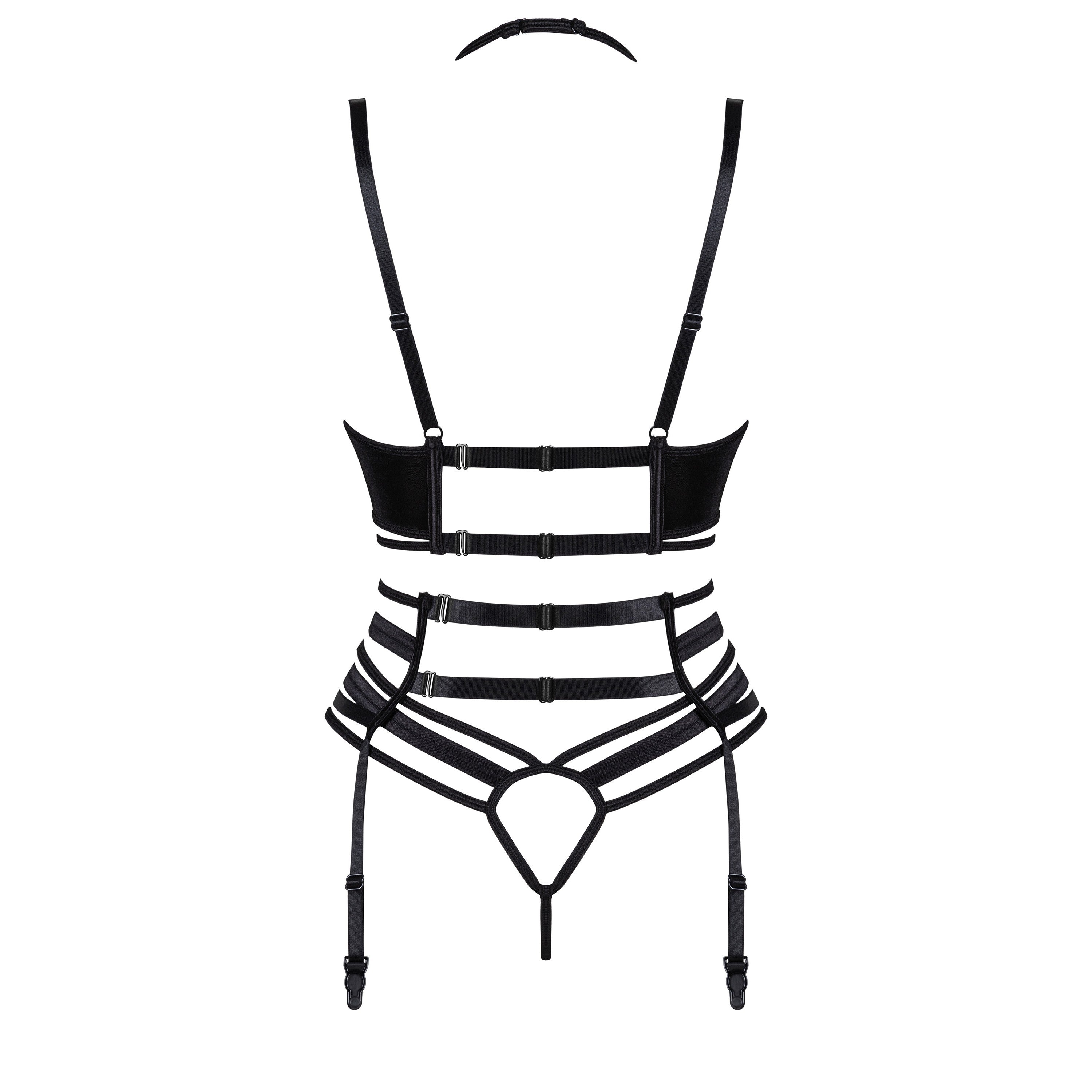 CONJUNTO DE 3 PIEZAS JOANNA NEGRO BEAUTY NIGHT FASHION