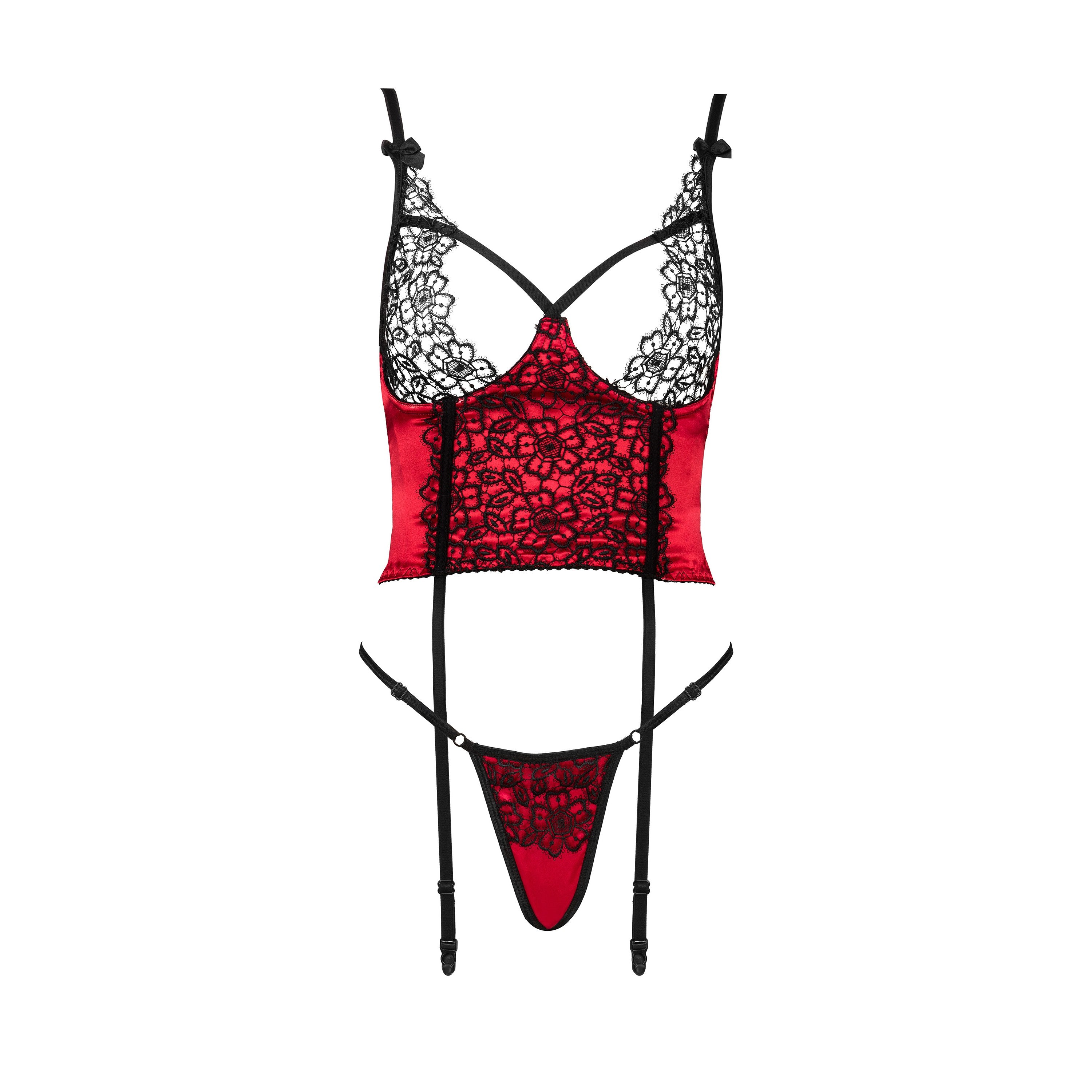 CORSÉ Y TANGA OLENA ROJO BEAUTY NIGHT FASHION