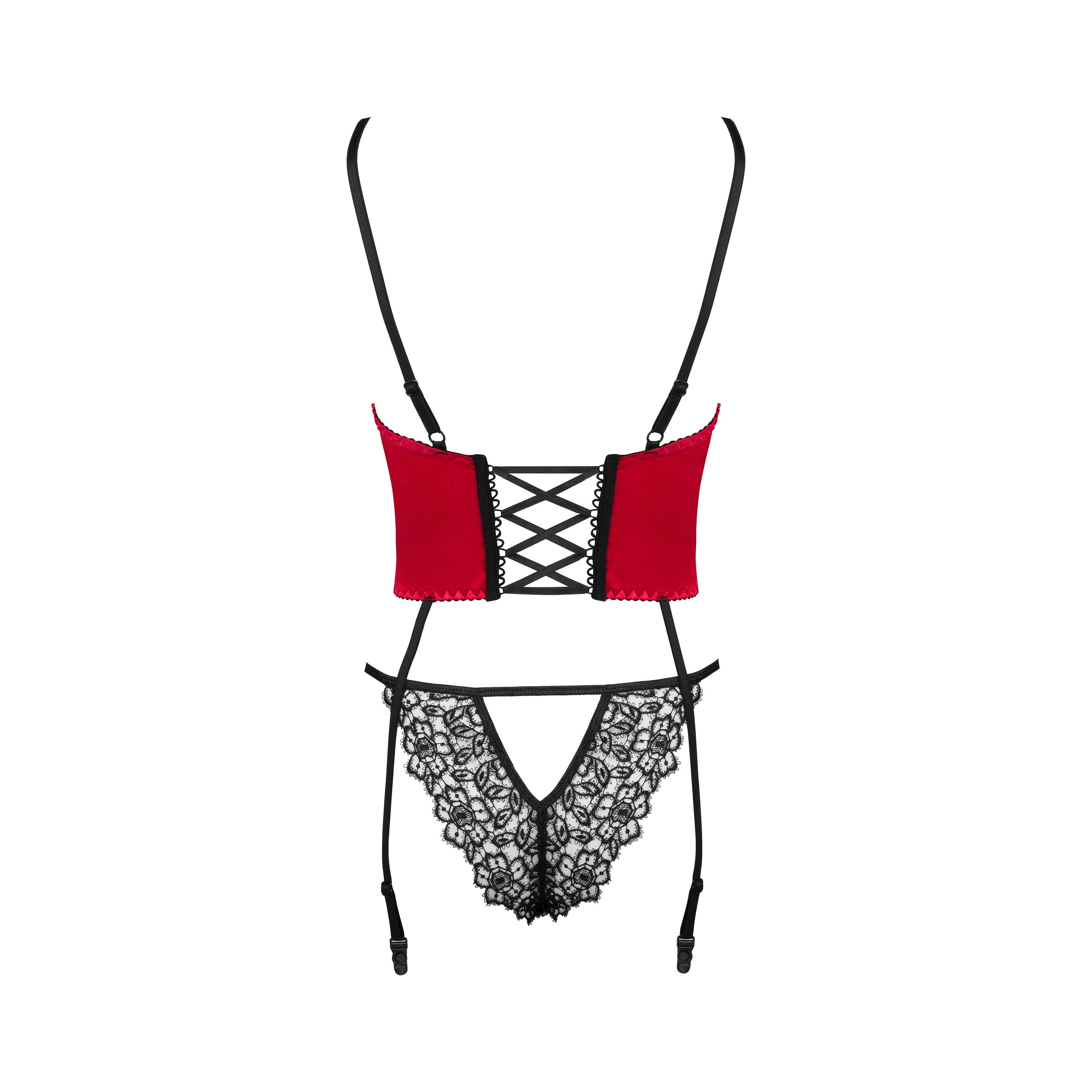 CORSÉ Y TANGA OLENA ROJO BEAUTY NIGHT FASHION
