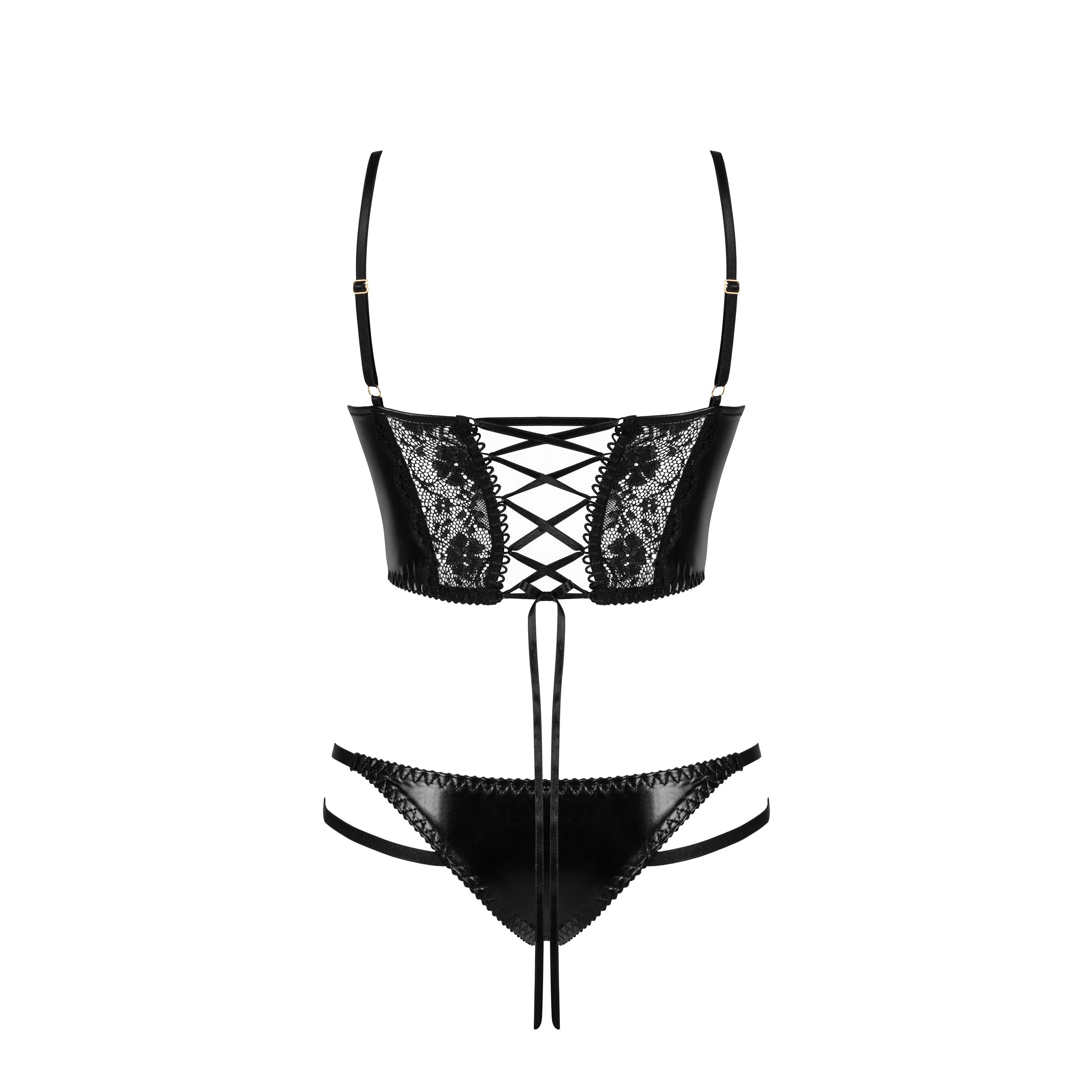 CONJUNTO DE 2 PIEZAS NIRVINA NEGRO BEAUTY NIGHT FASHION