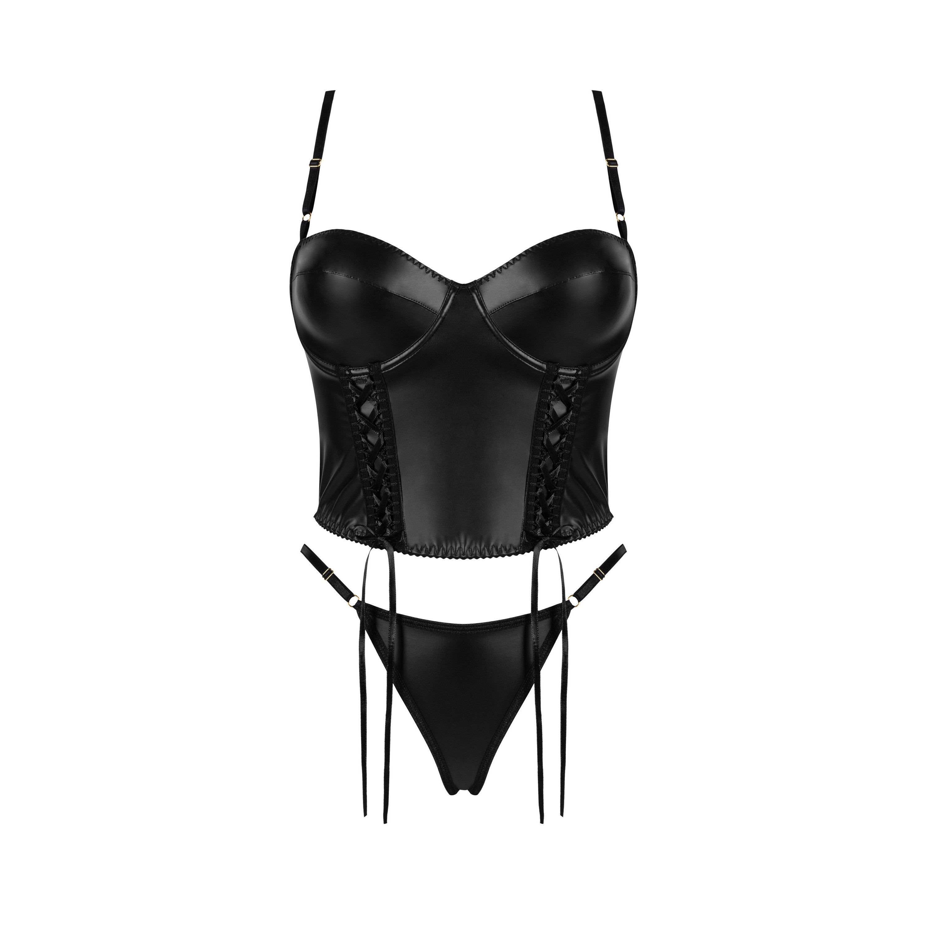 CONJUNTO DE 2 PIEZAS SASHA NEGRO BEAUTY NIGHT FASHION
