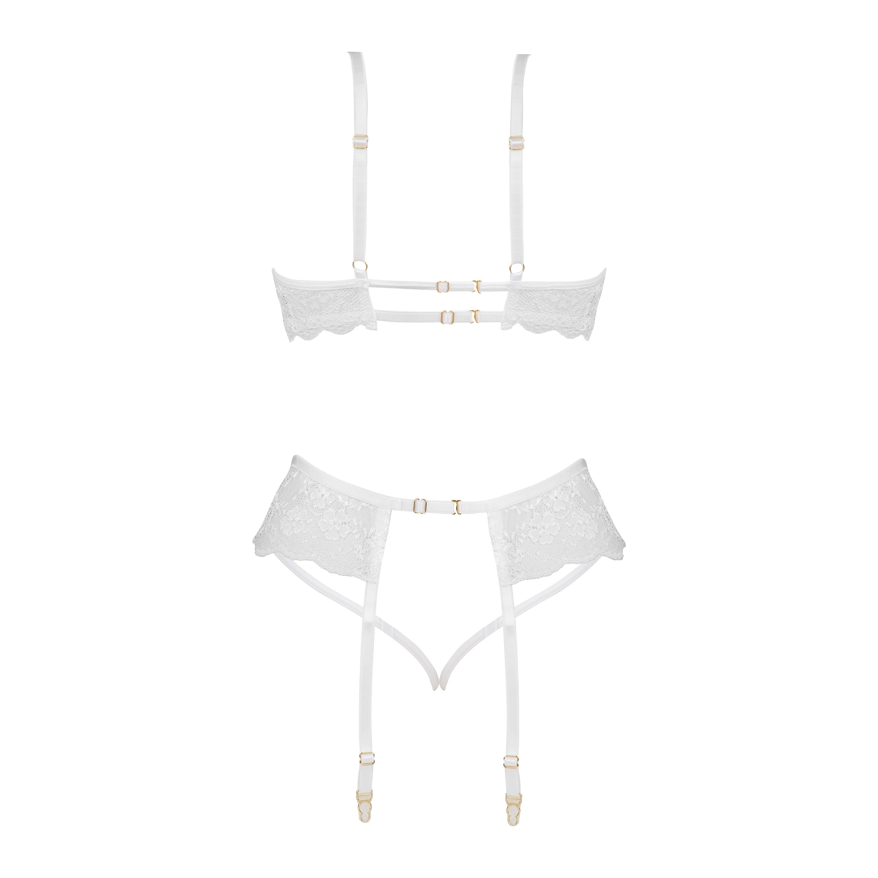 CONJUNTO DE 3 PIEZAS ROSE BLANCO BEAUTY NIGHT FASHION