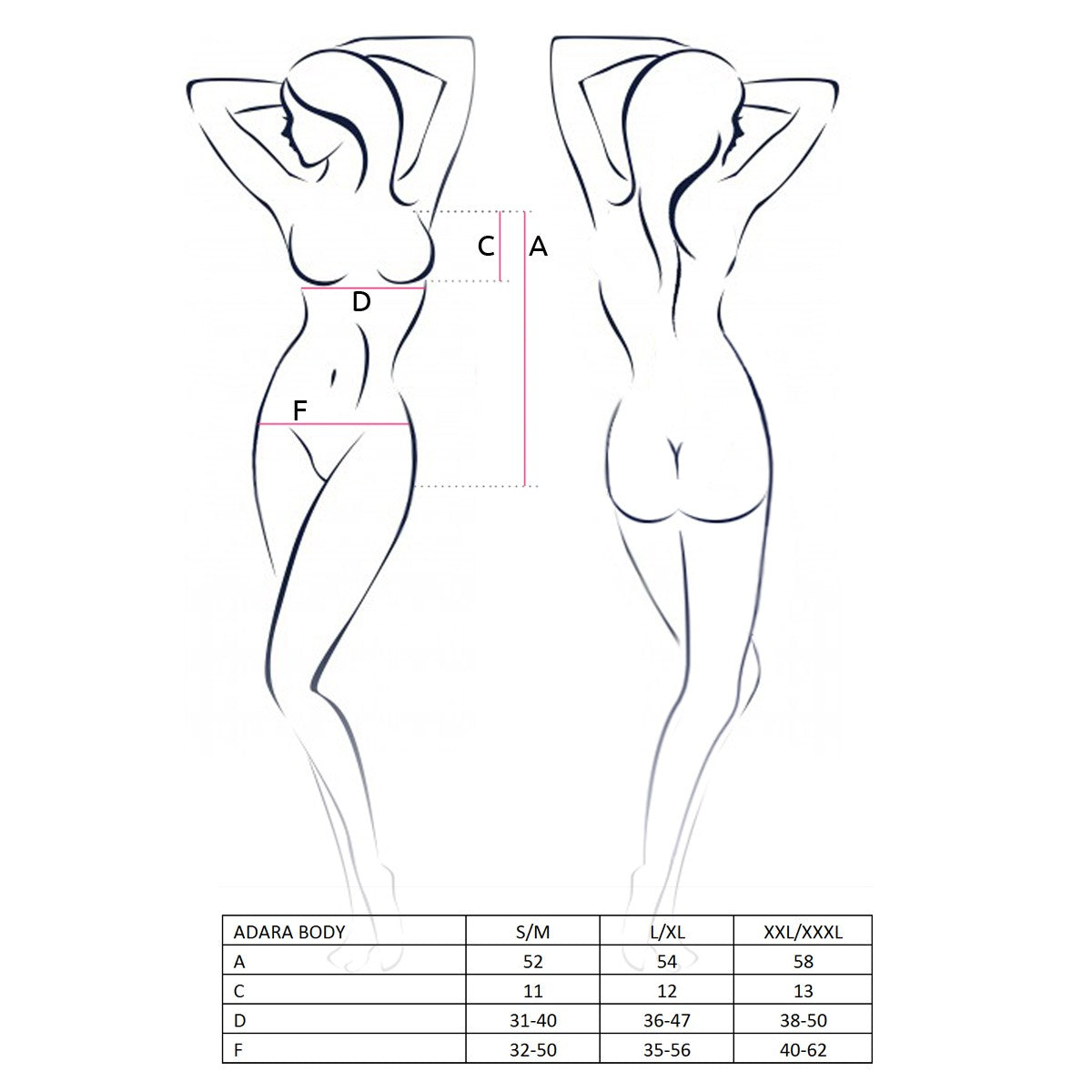 BODY ADARA NEGRO PASSION