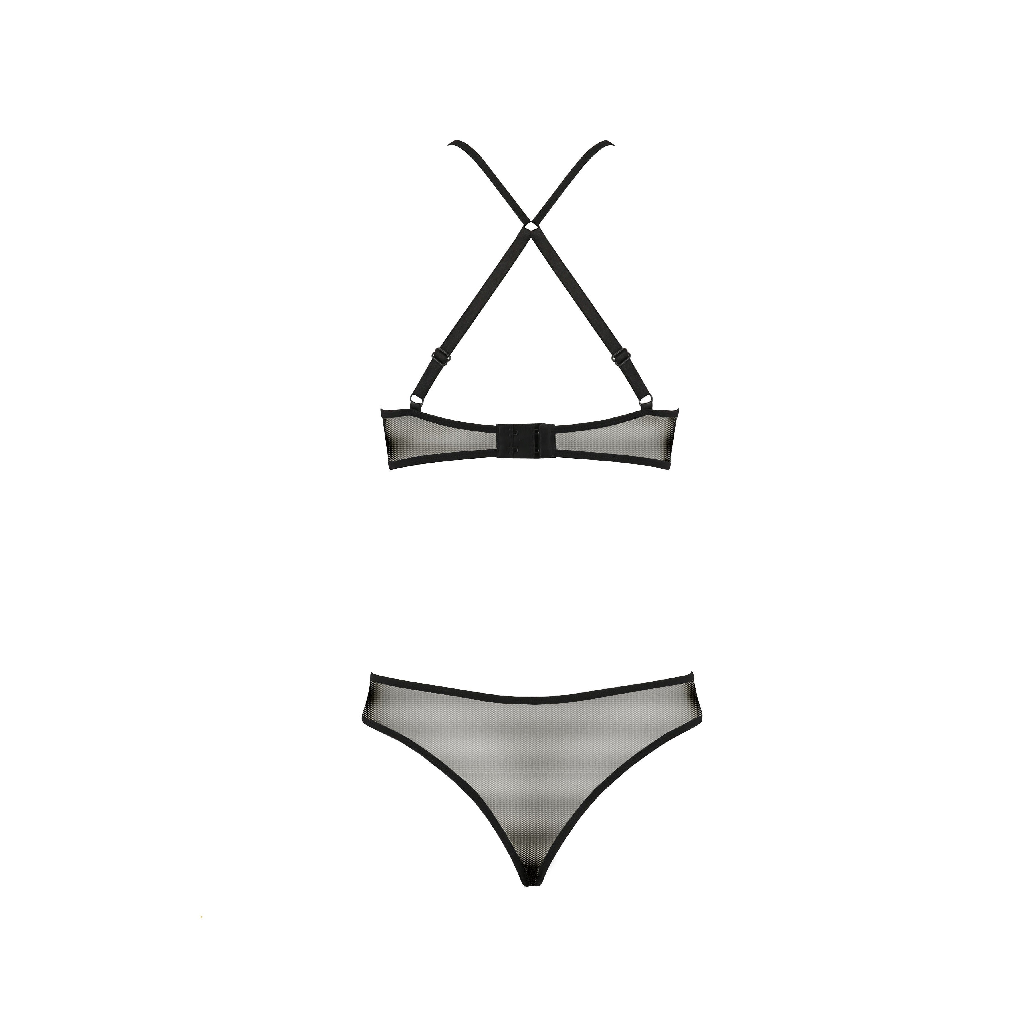 CONJUNTO DE 2 PIEZAS AZALIA NEGRO EROTIC LINE PASSION