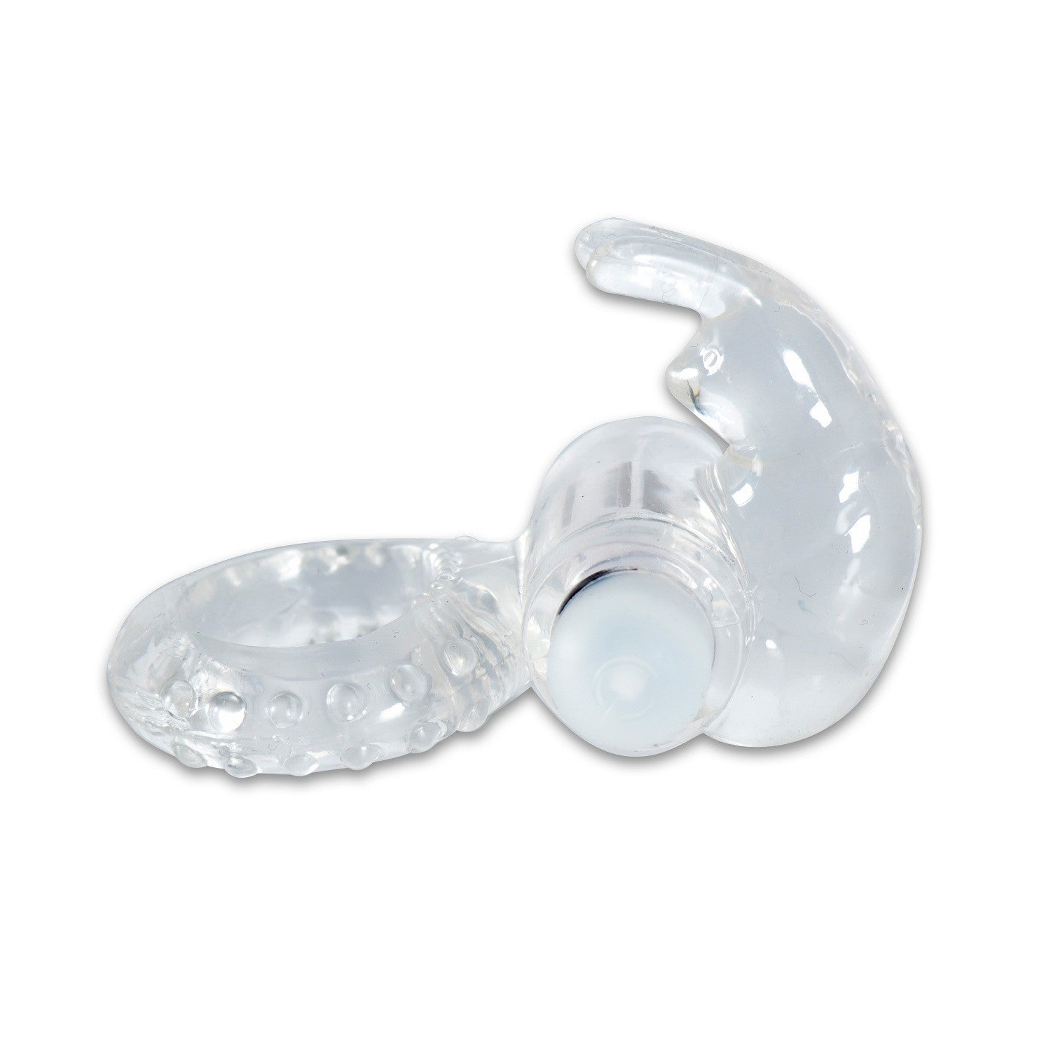 ANILLO VIBRADOR CONEJILLO TRANSPARENTE LIBID TOYS