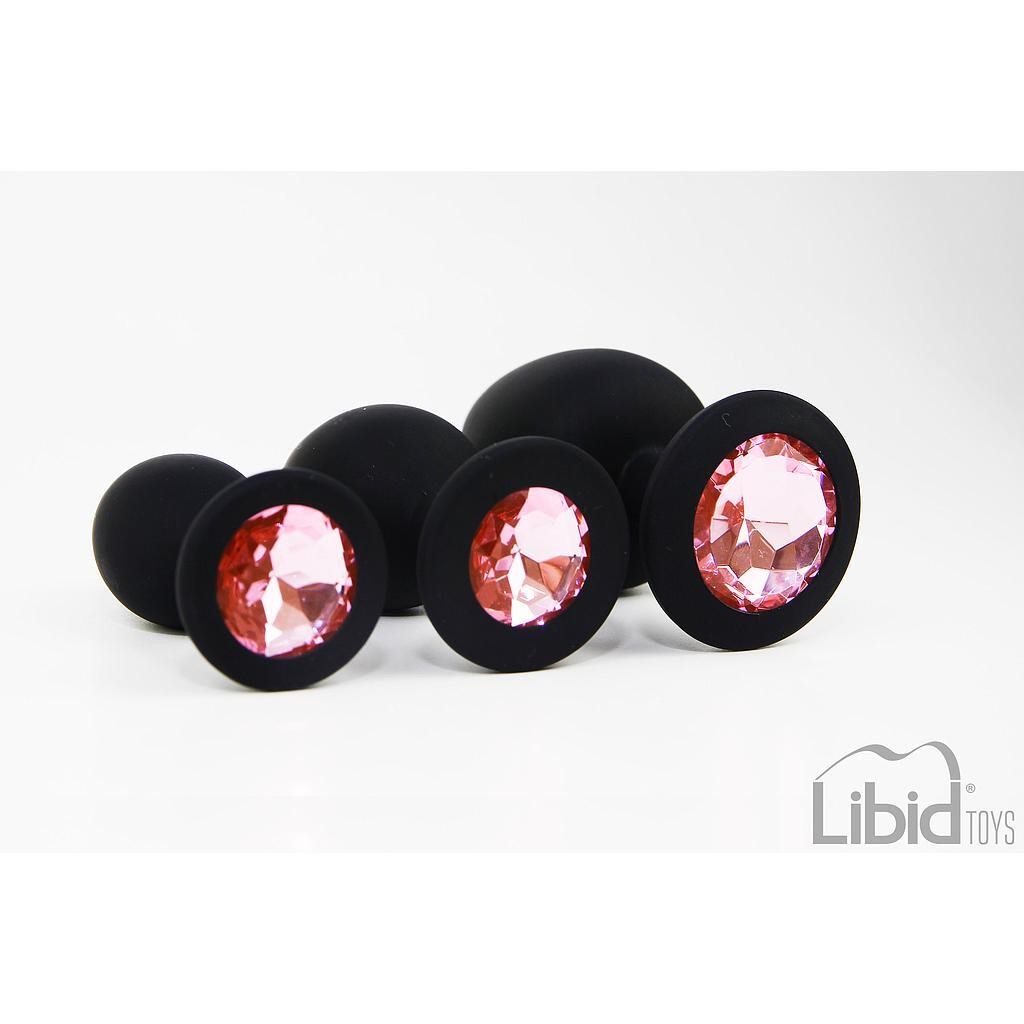 CONJUNTO DE JOYAS DE ENTRENAMIENTO ANAL NEGRO CANDY LUST