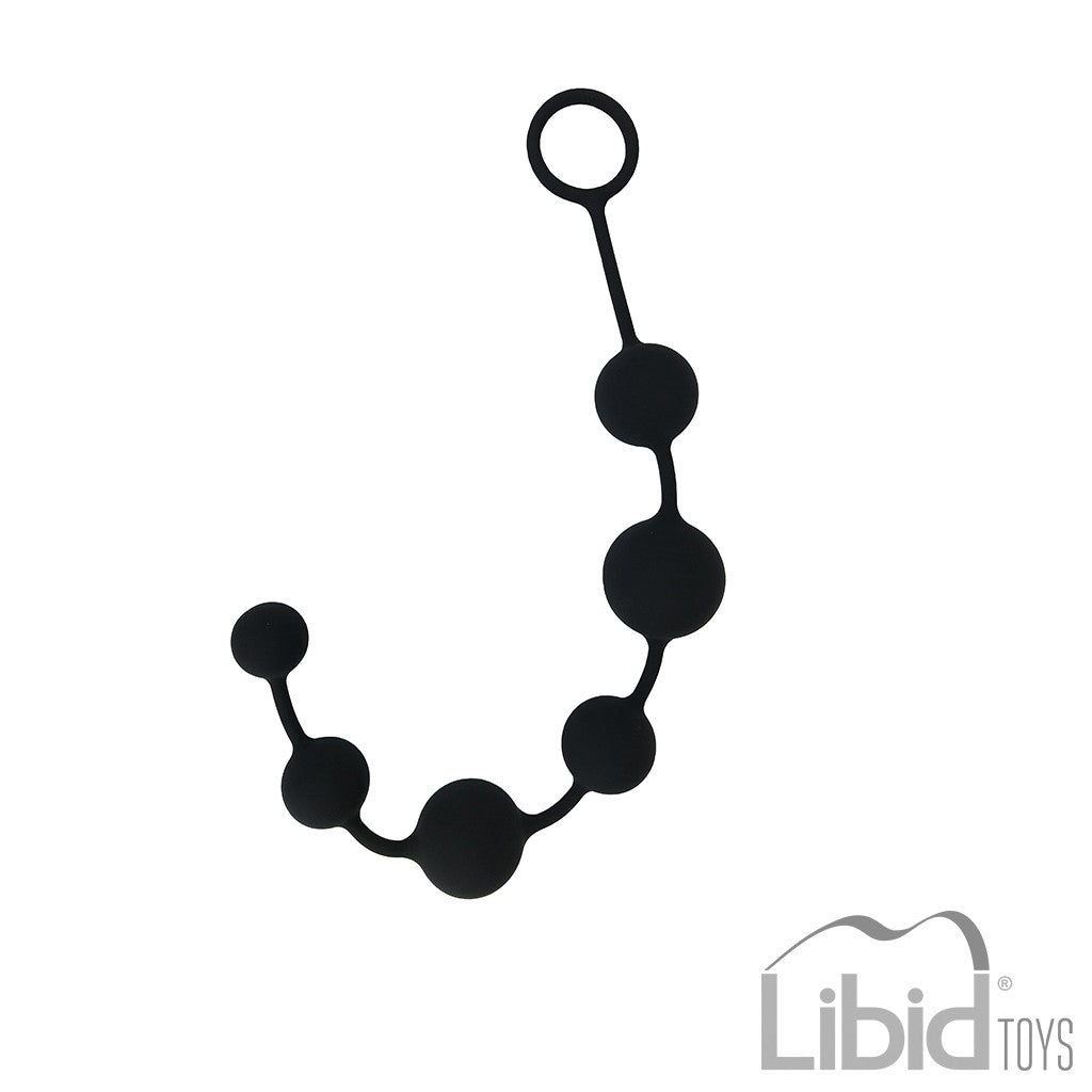 TIRA DE 6 PERLAS ANALES PAMBA NEGRO INTIMEN