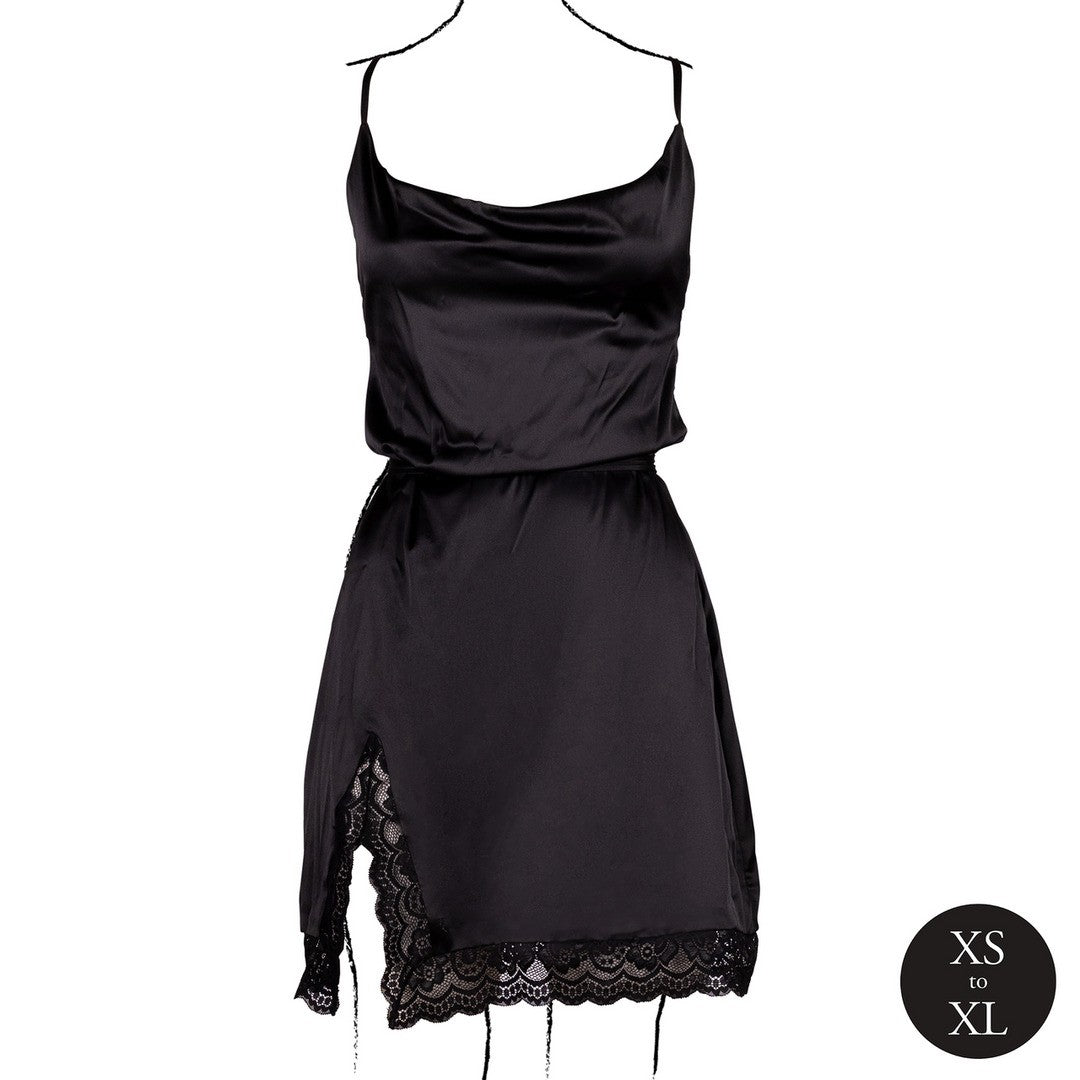 VESTIDO OPEN BACK NEGRO LE DÉSIR